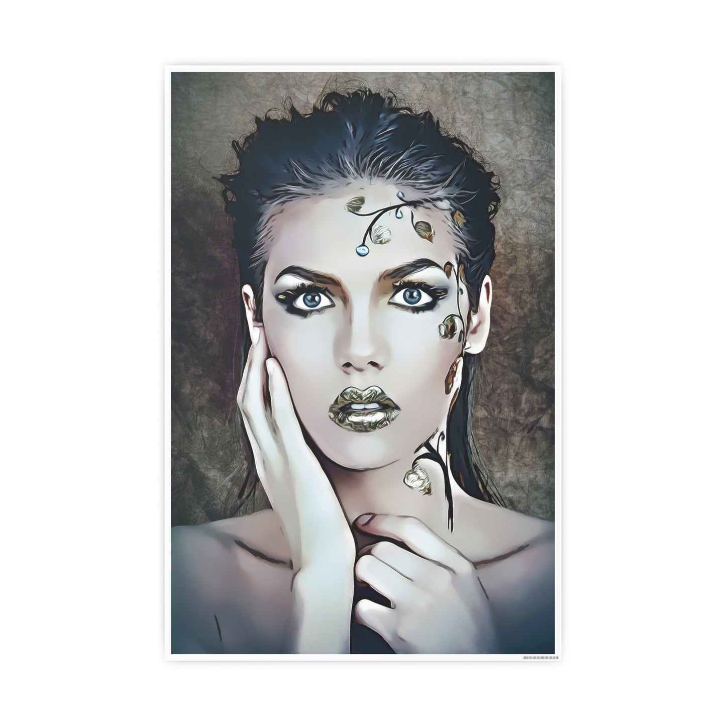 Woman Portrait Photo Art Paper Posters
