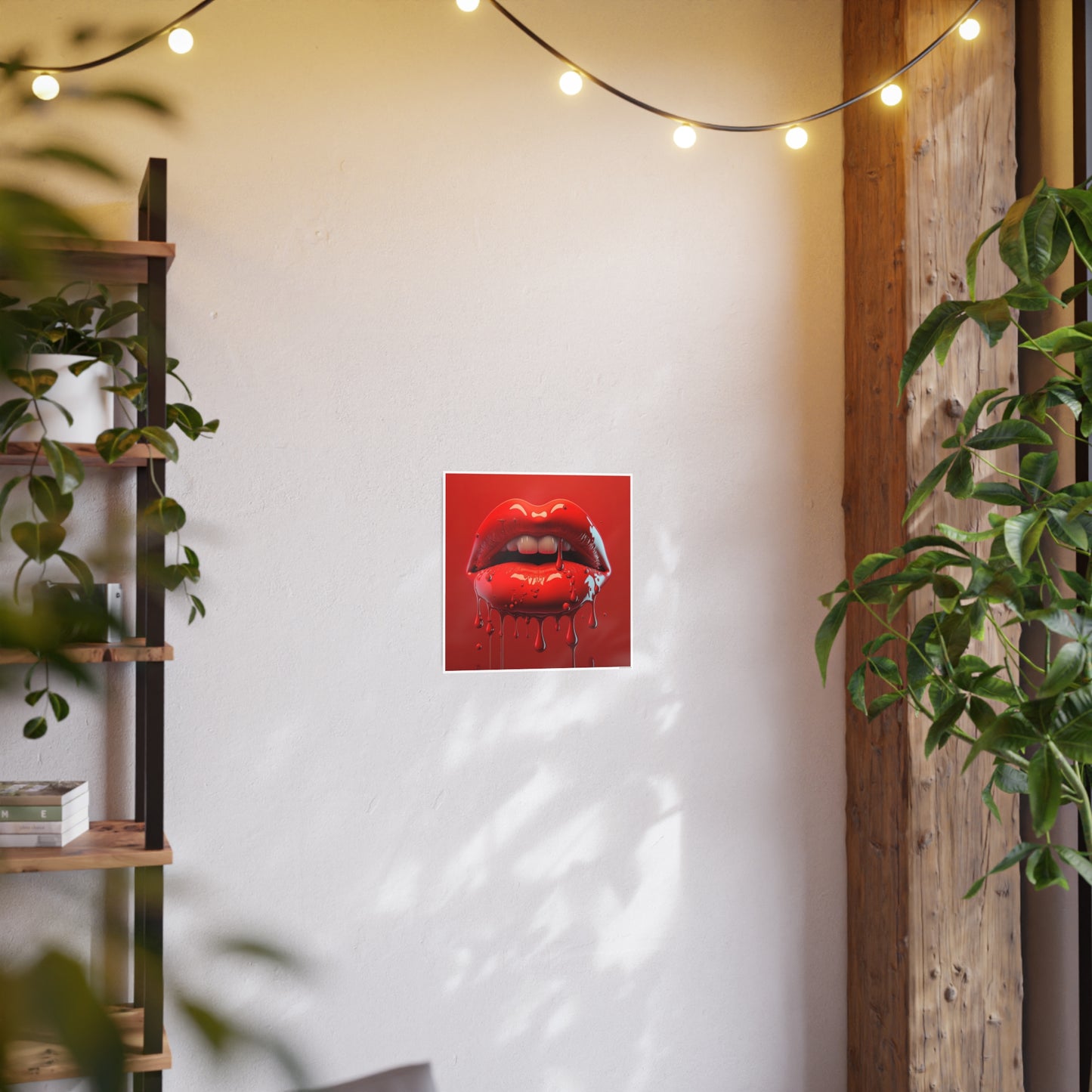 Bloody Lips Photo Art Paper Posters