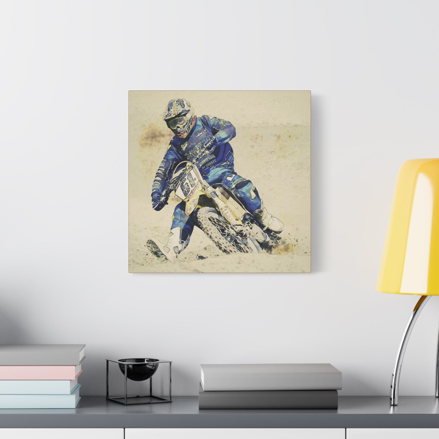 Motocross Matte Canvas, Stretched, 1.25"