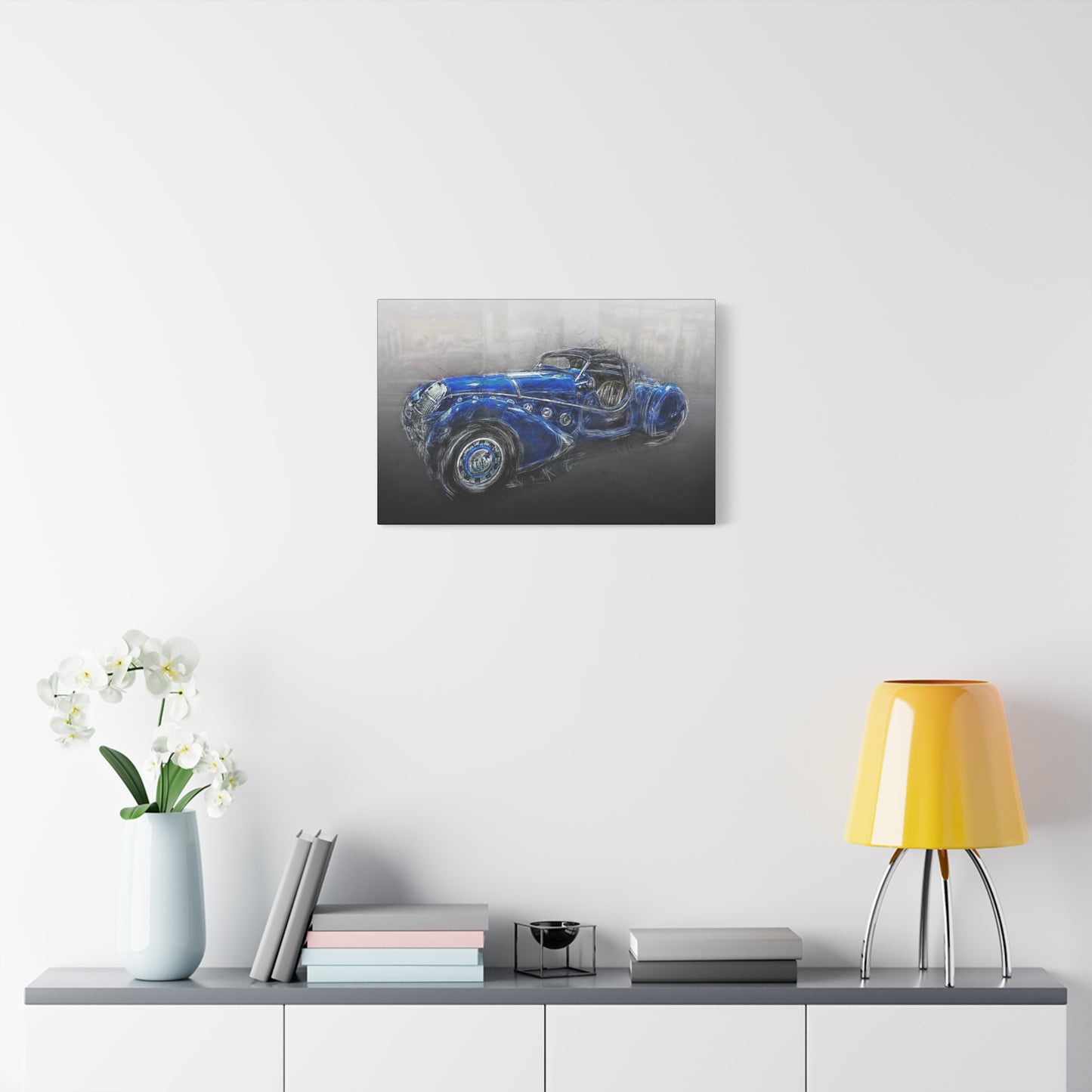 Car Matte Canvas, Stretched, 1.25"