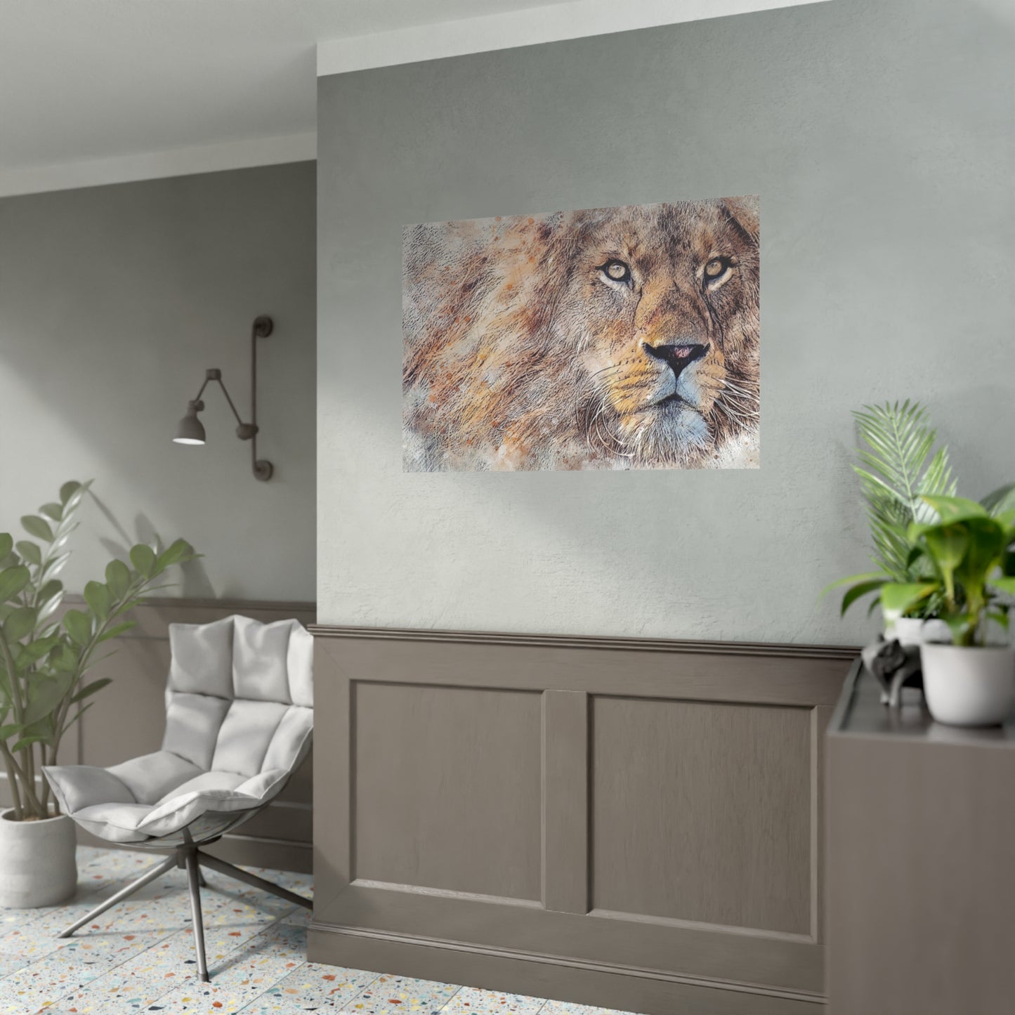 Lion Rolled Posters