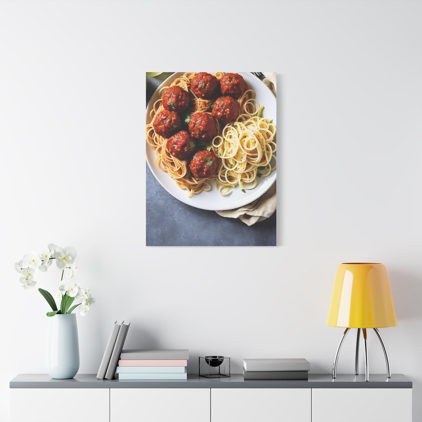 Spaghetti AI Gen Matte Canvas, Stretched, 1.25"
