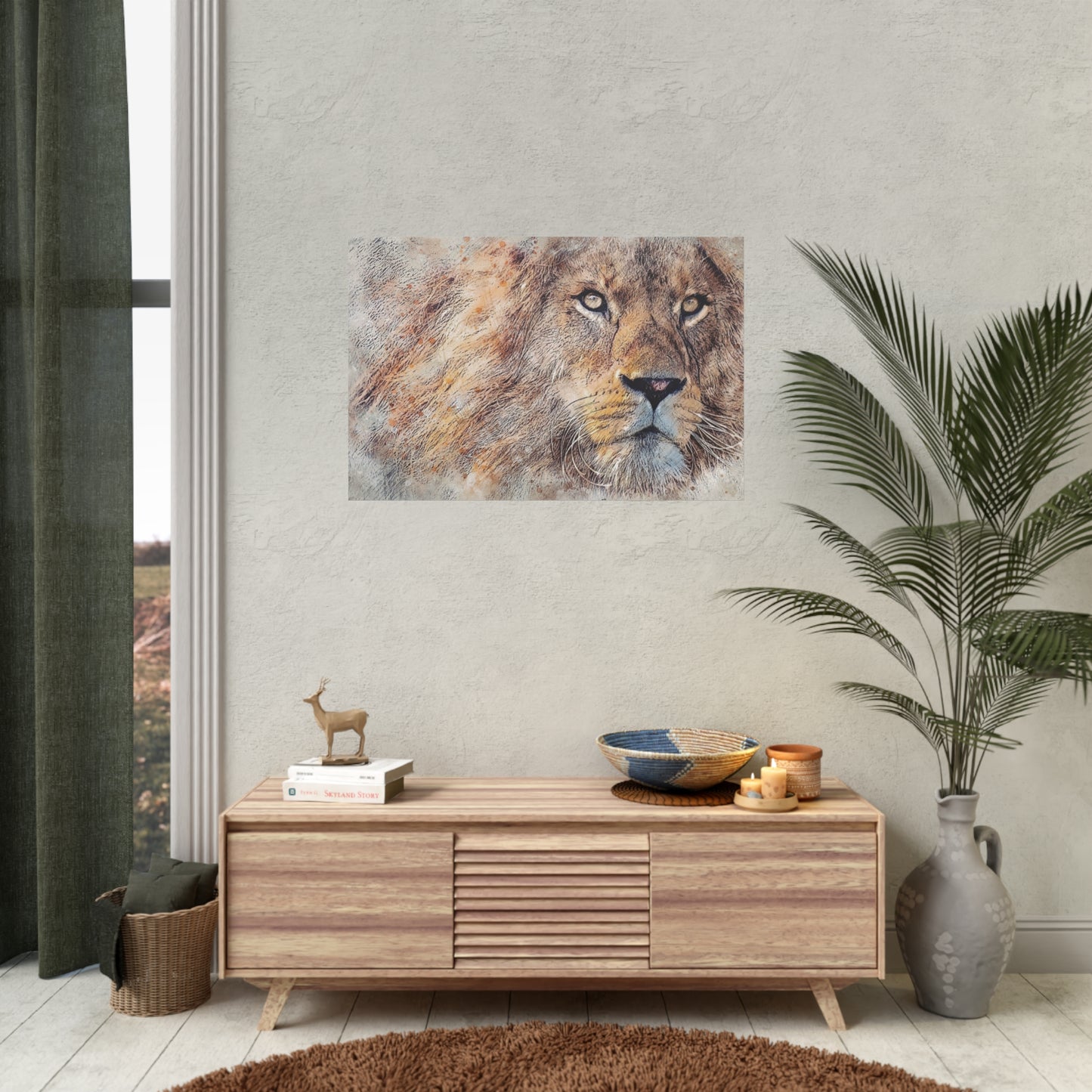 Lion Rolled Posters