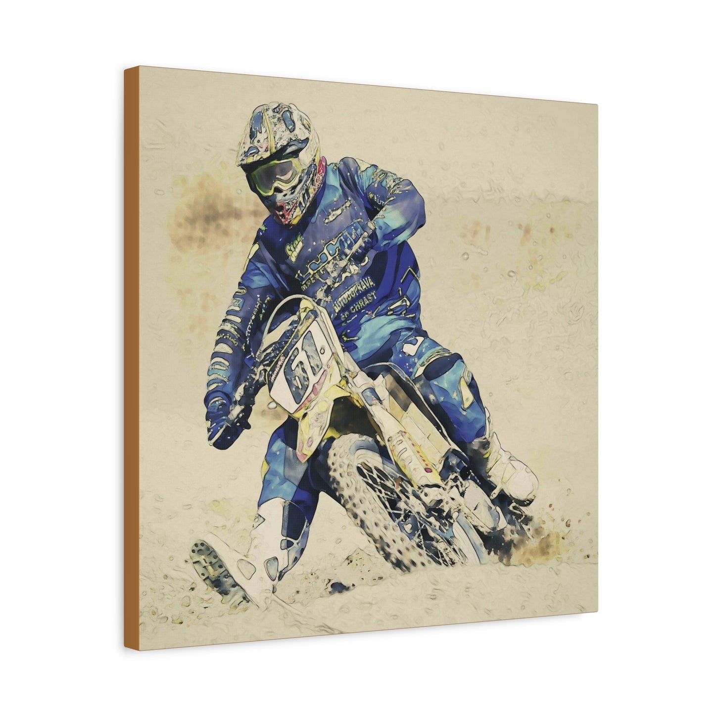 Motocross Matte Canvas, Stretched, 1.25"