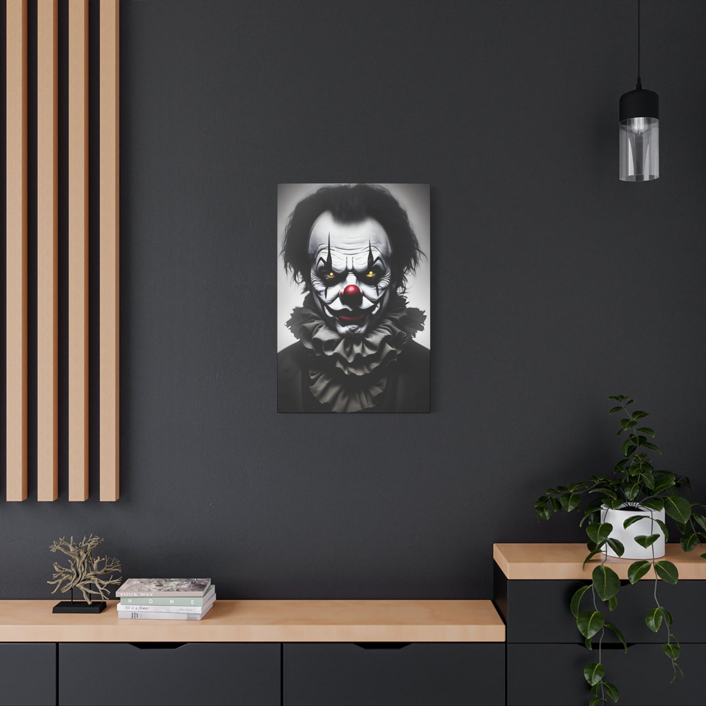 Clown AI Gen Matte Canvas, Stretched, 1.25"