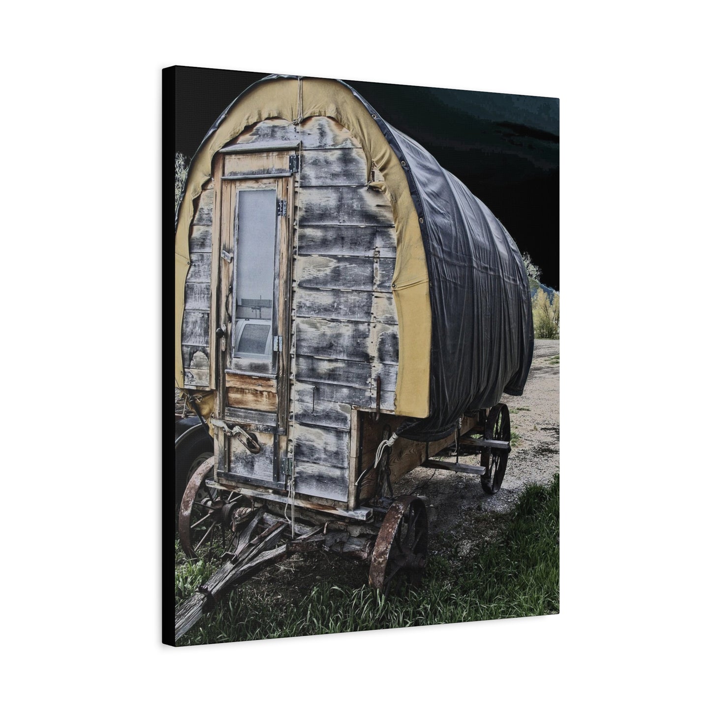 Chuck Wagon Matte Canvas, Stretched, 1.25"