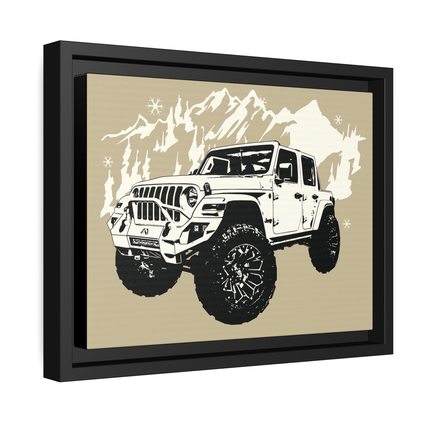 Jeep Matte Canvas, Black Frame