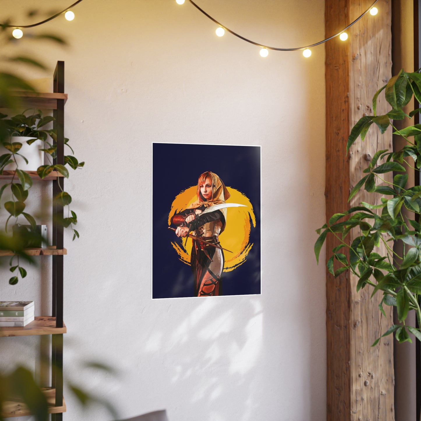 Cosplay Woman Warrior Photo Art Paper Posters
