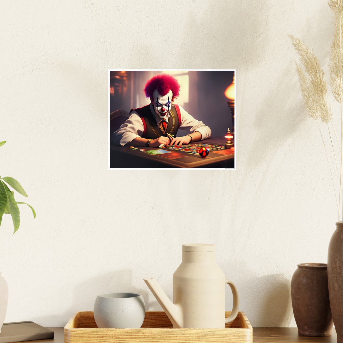 Clown AI Gen Photo Art Paper Posters