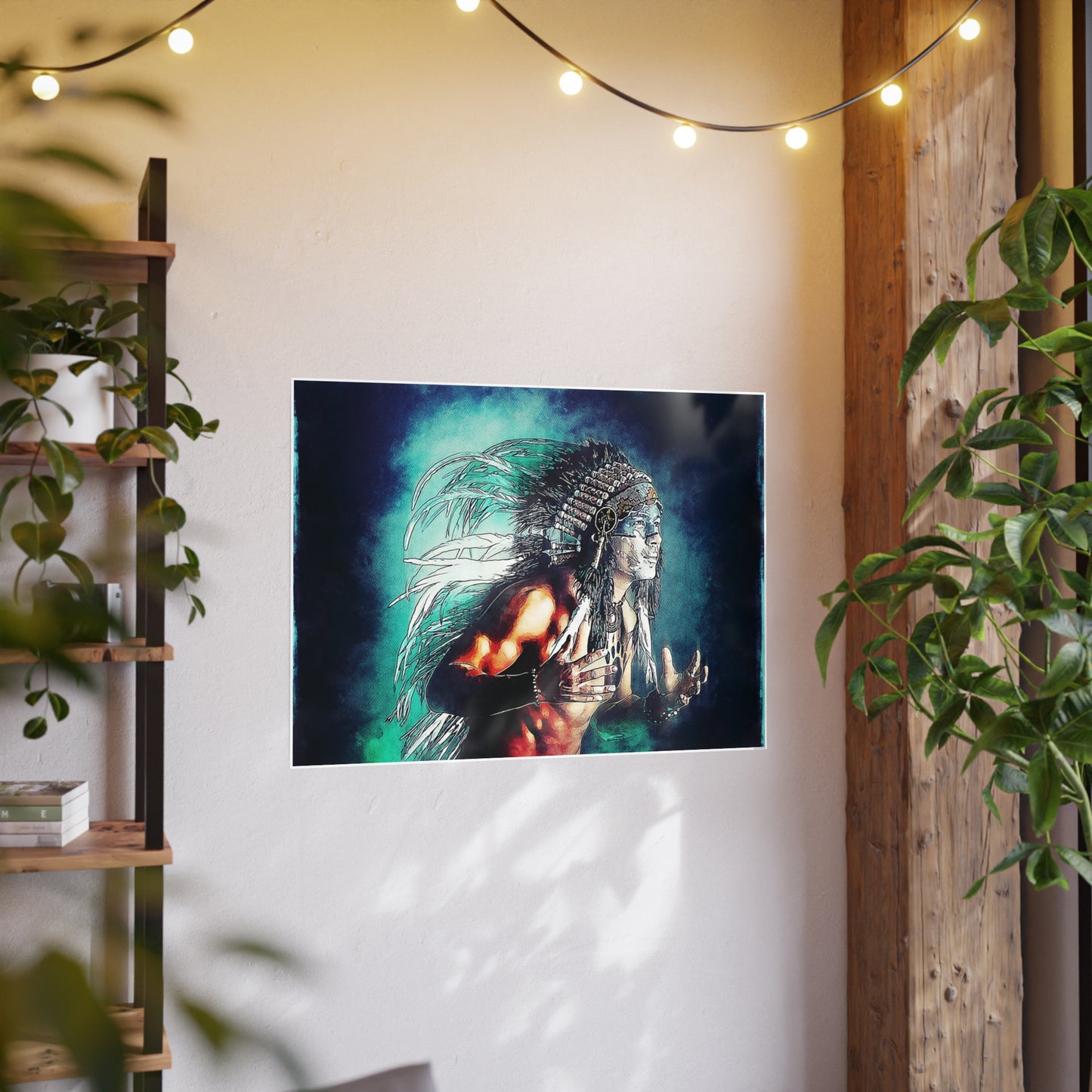 First Nation Man Photo Art Paper Posters