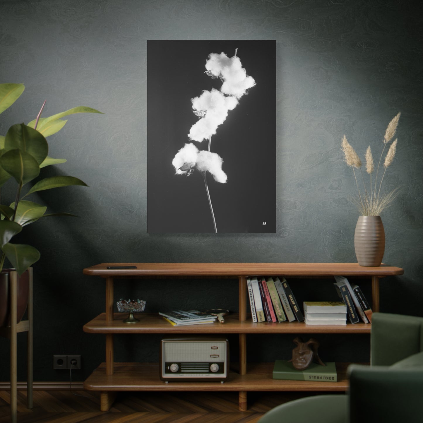Cotton Matte Canvas, Stretched, 1.25"