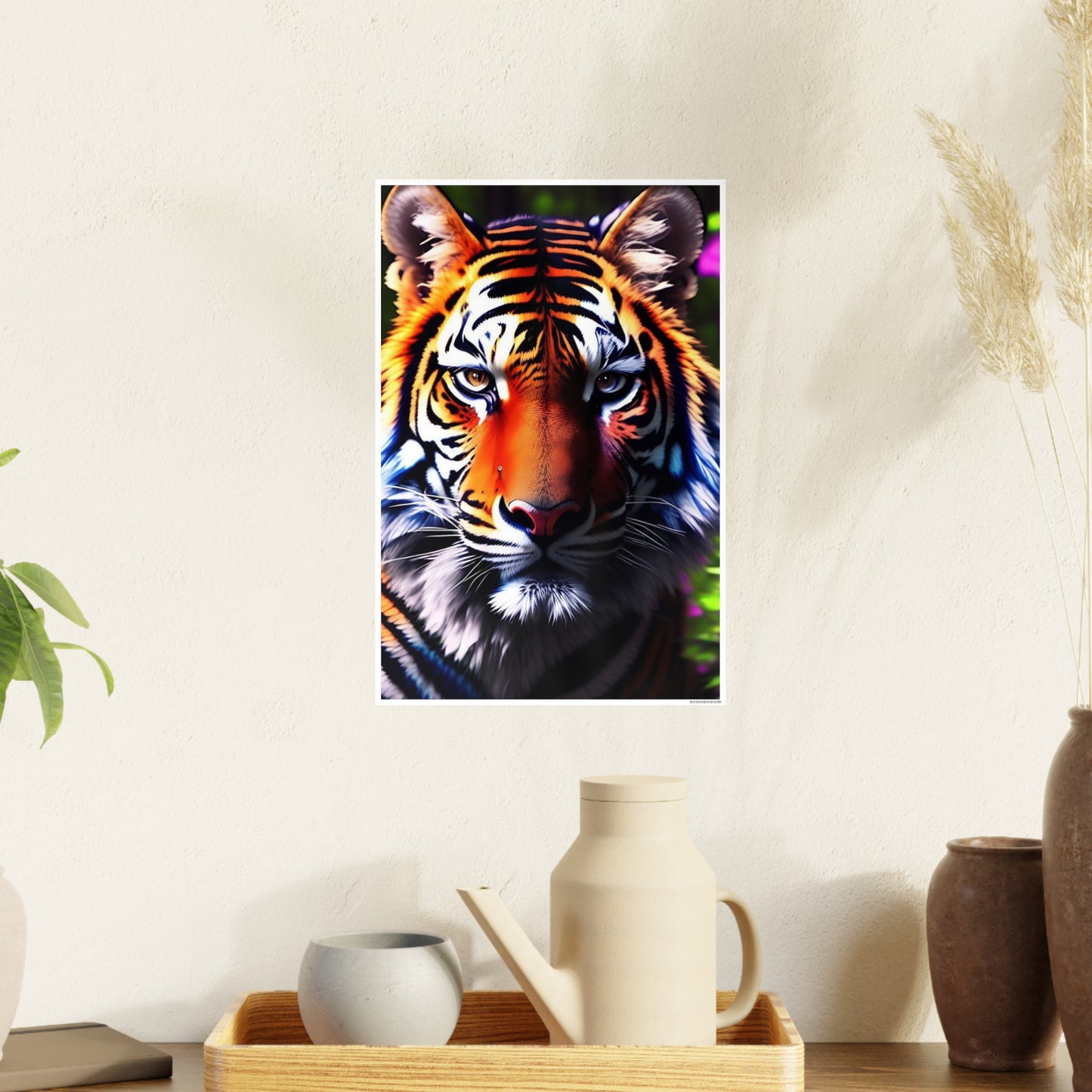 Tiger AI Gen Photo Art Paper Posters