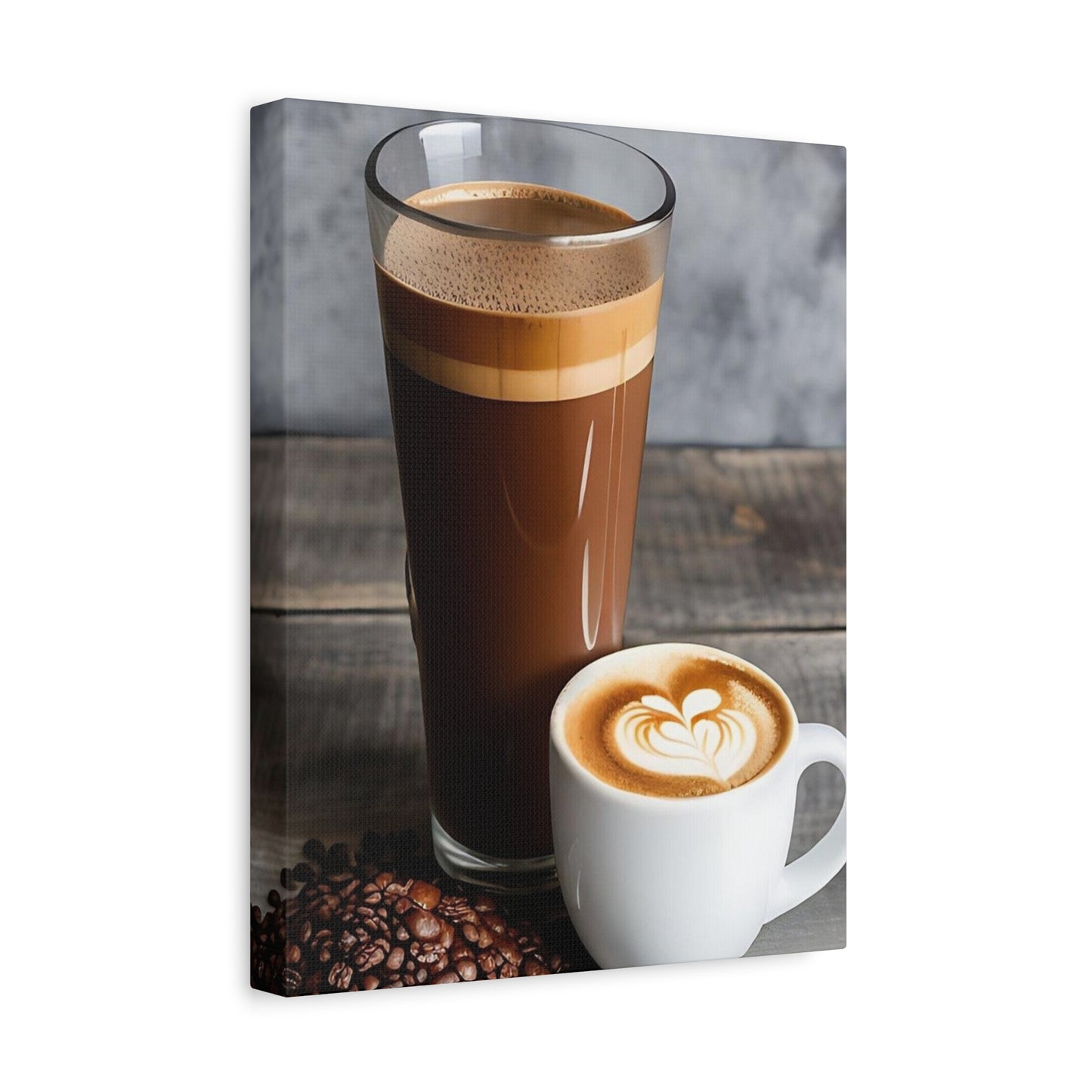 Coffee AI Gen Matte Canvas, Stretched, 1.25"