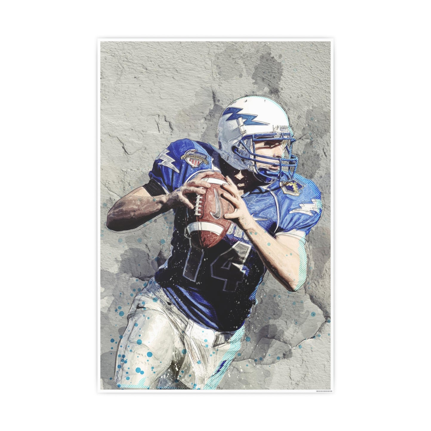 Quarterback Photo Art Paper Posters