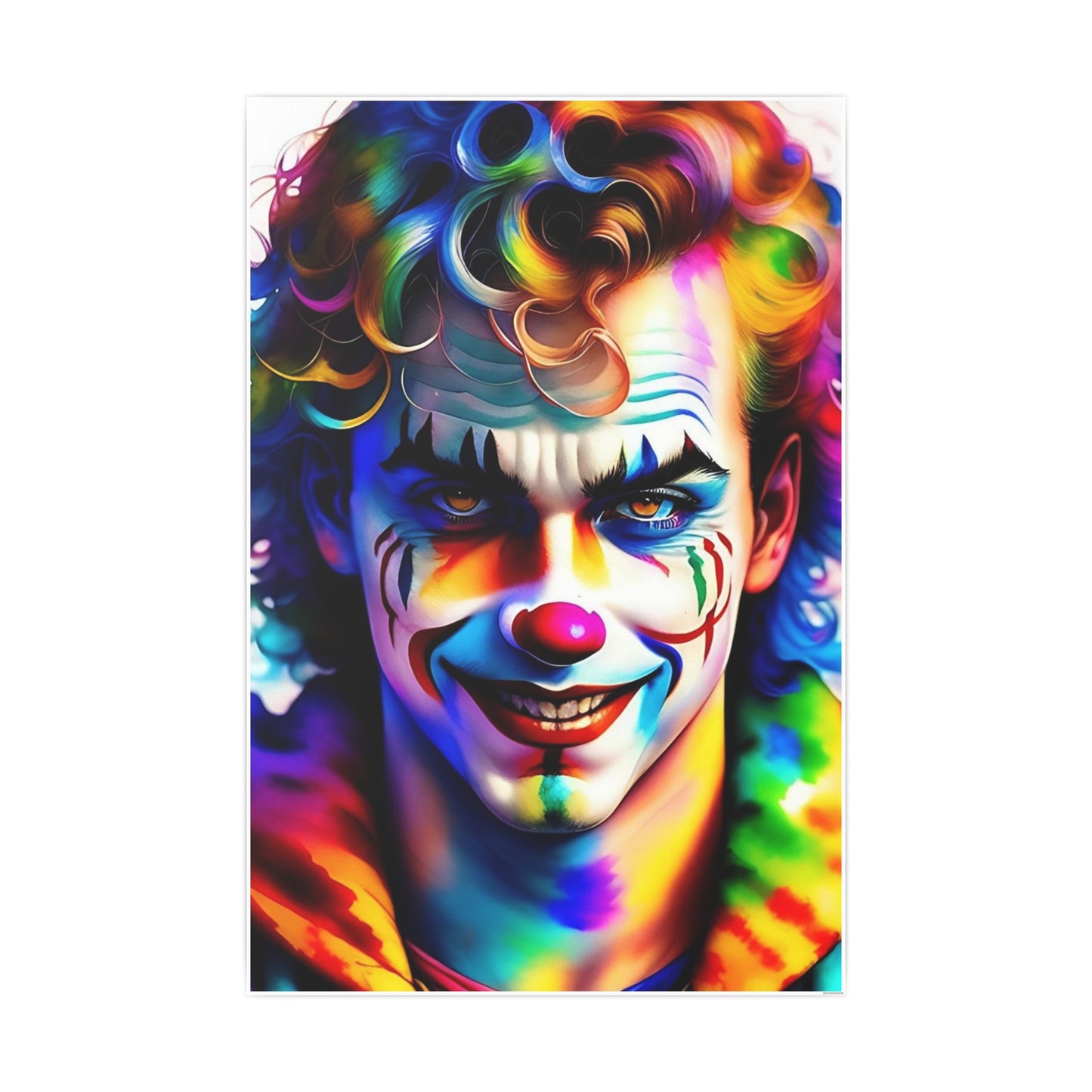 Clown AI Gen Photo Art Paper Posters