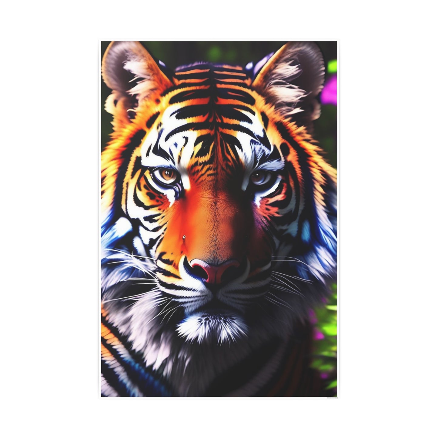 Tiger AI Gen Photo Art Paper Posters