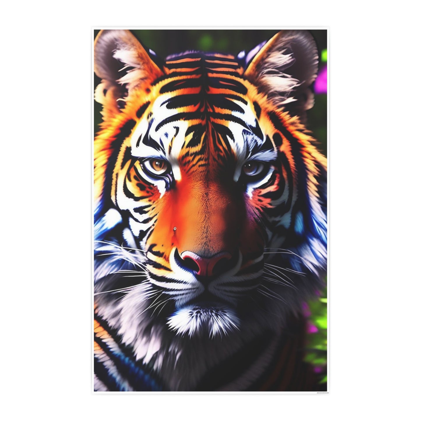 Tiger AI Gen Photo Art Paper Posters