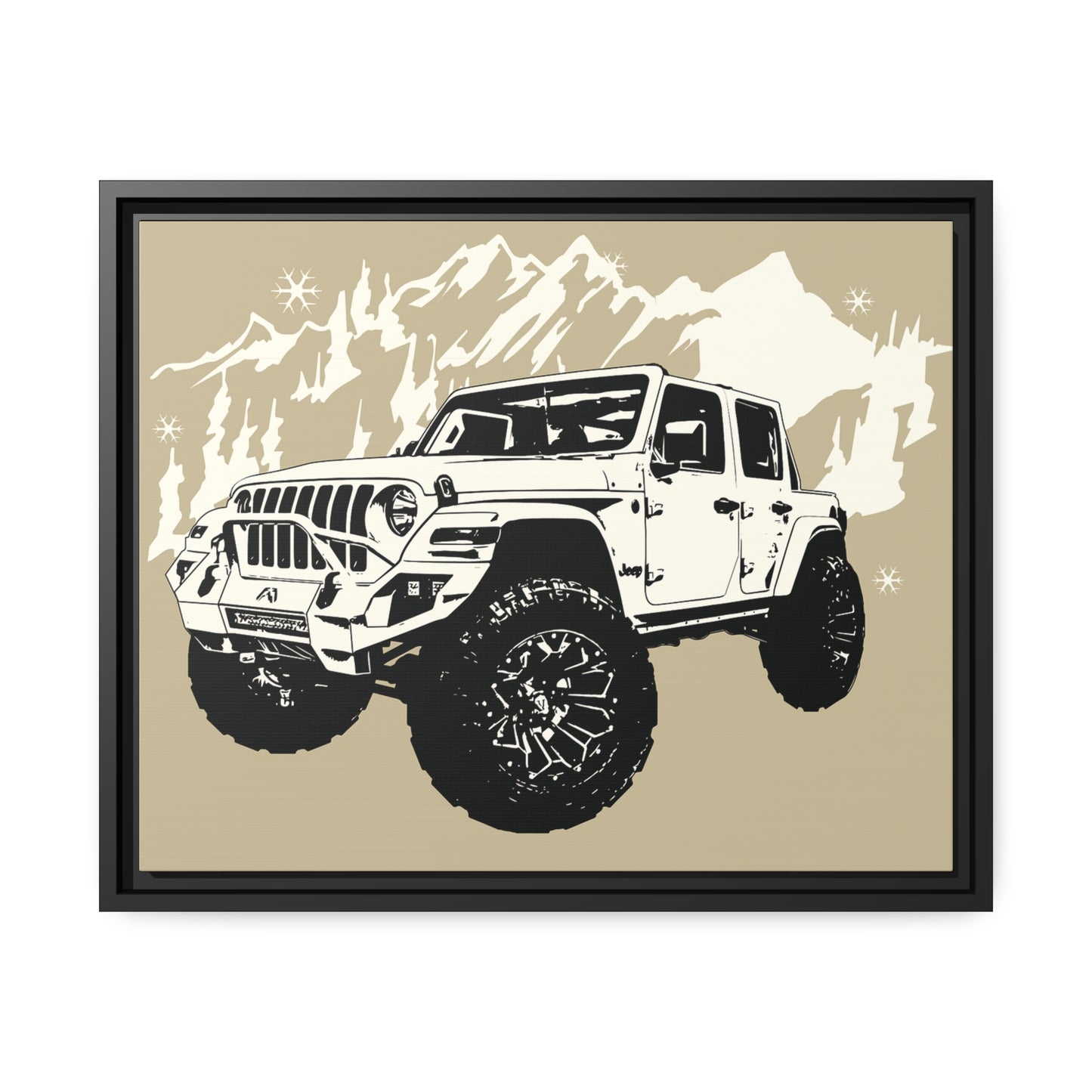 Jeep Matte Canvas, Black Frame