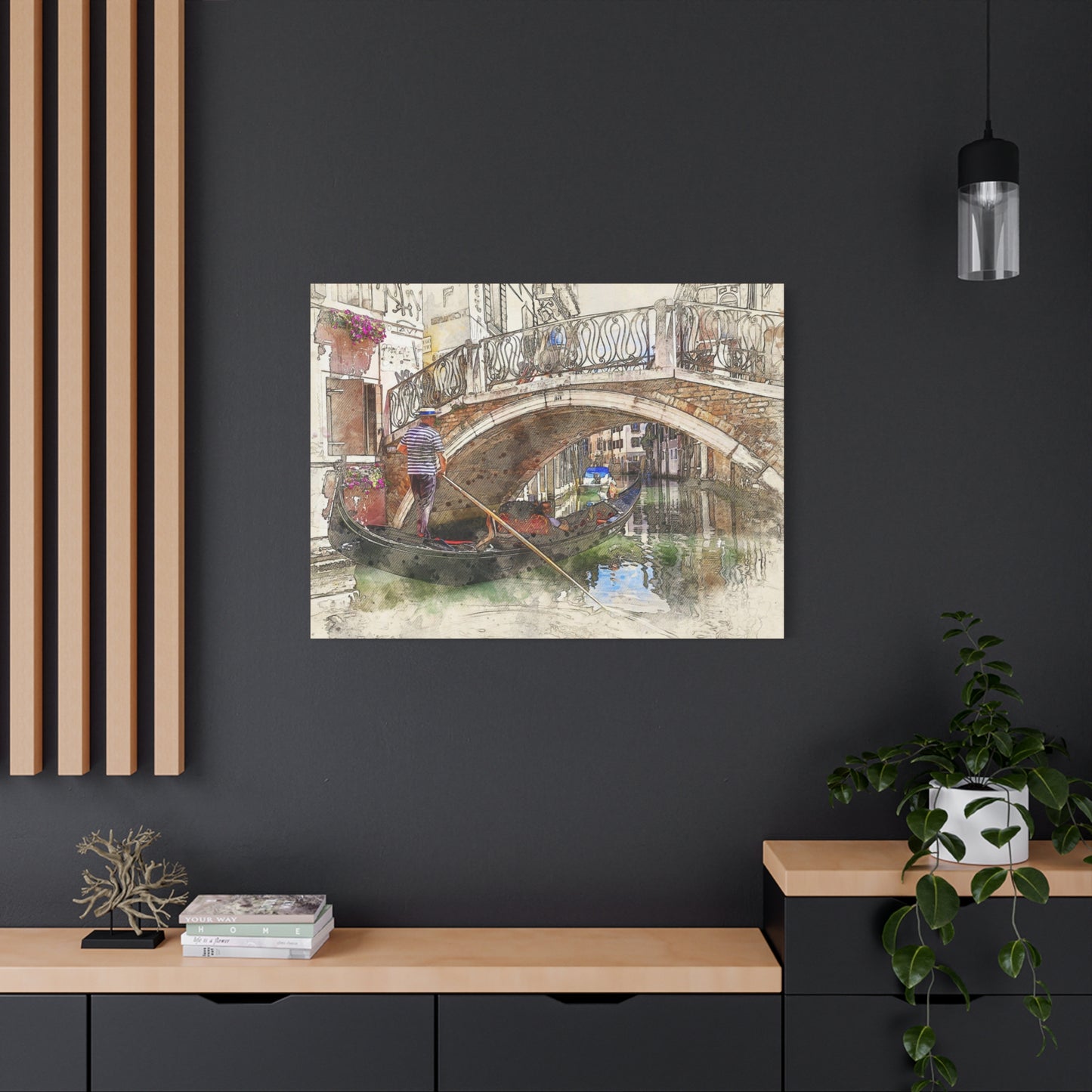 Gondola Matte Canvas, Stretched, 1.25"