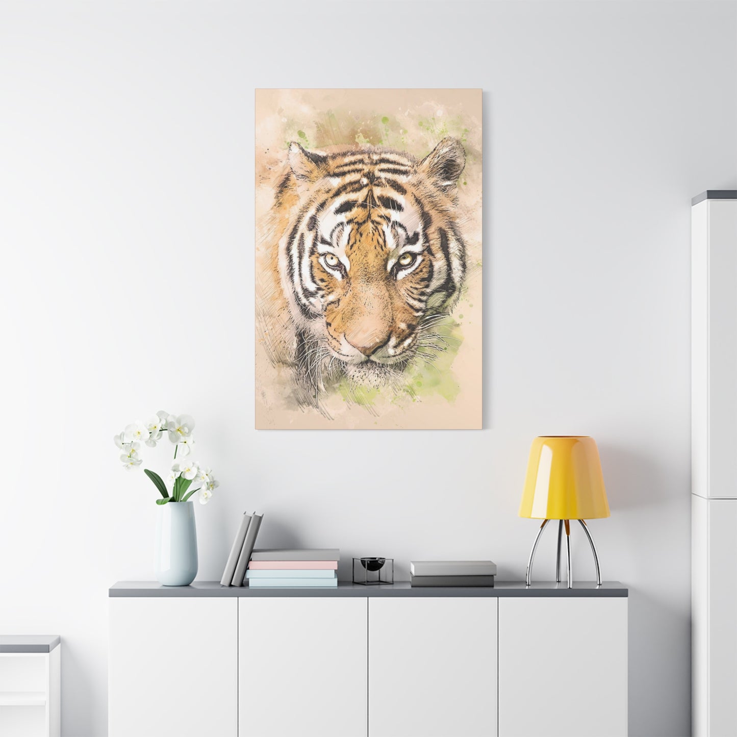 Tiger Matte Canvas, Stretched, 1.25"
