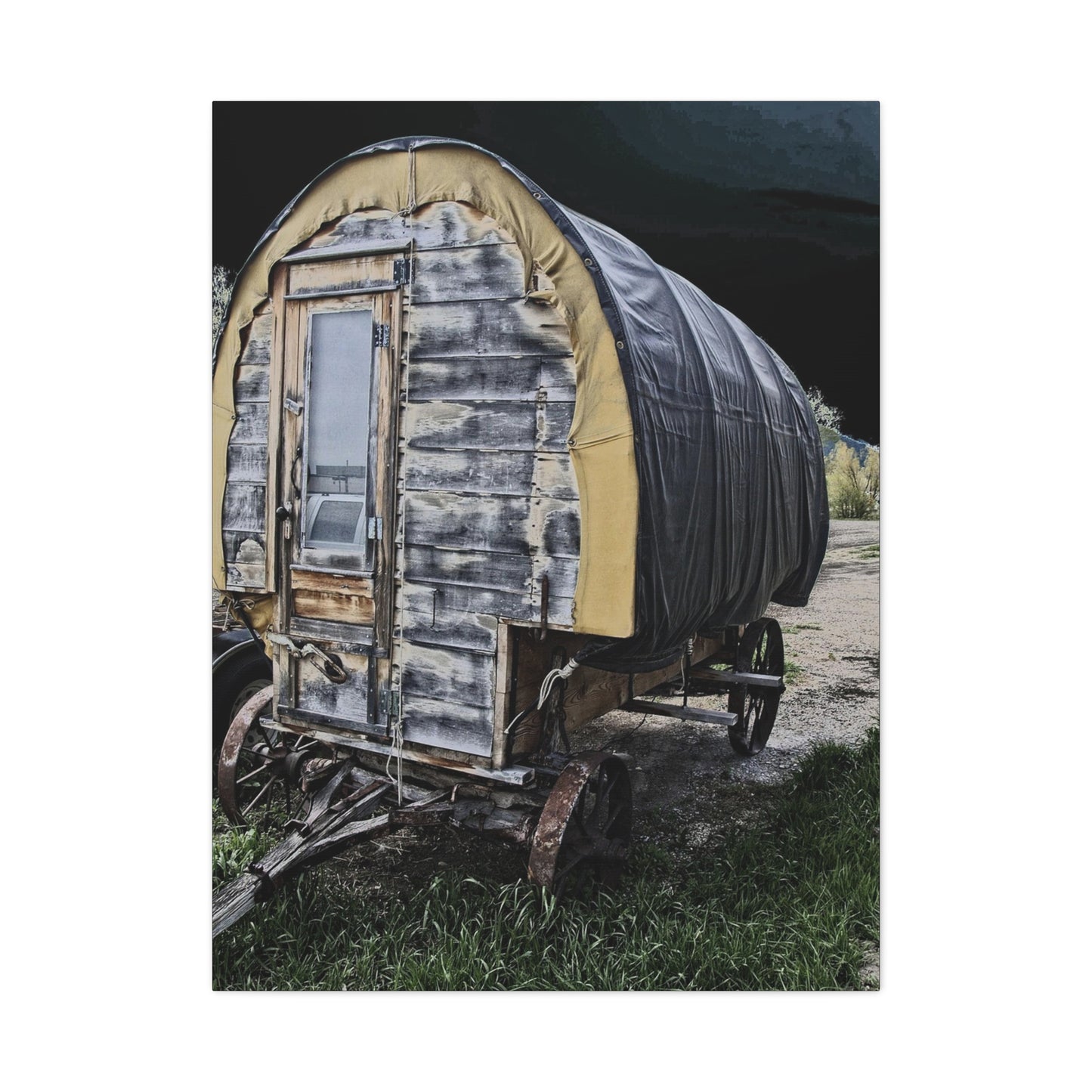 Chuck Wagon Matte Canvas, Stretched, 1.25"