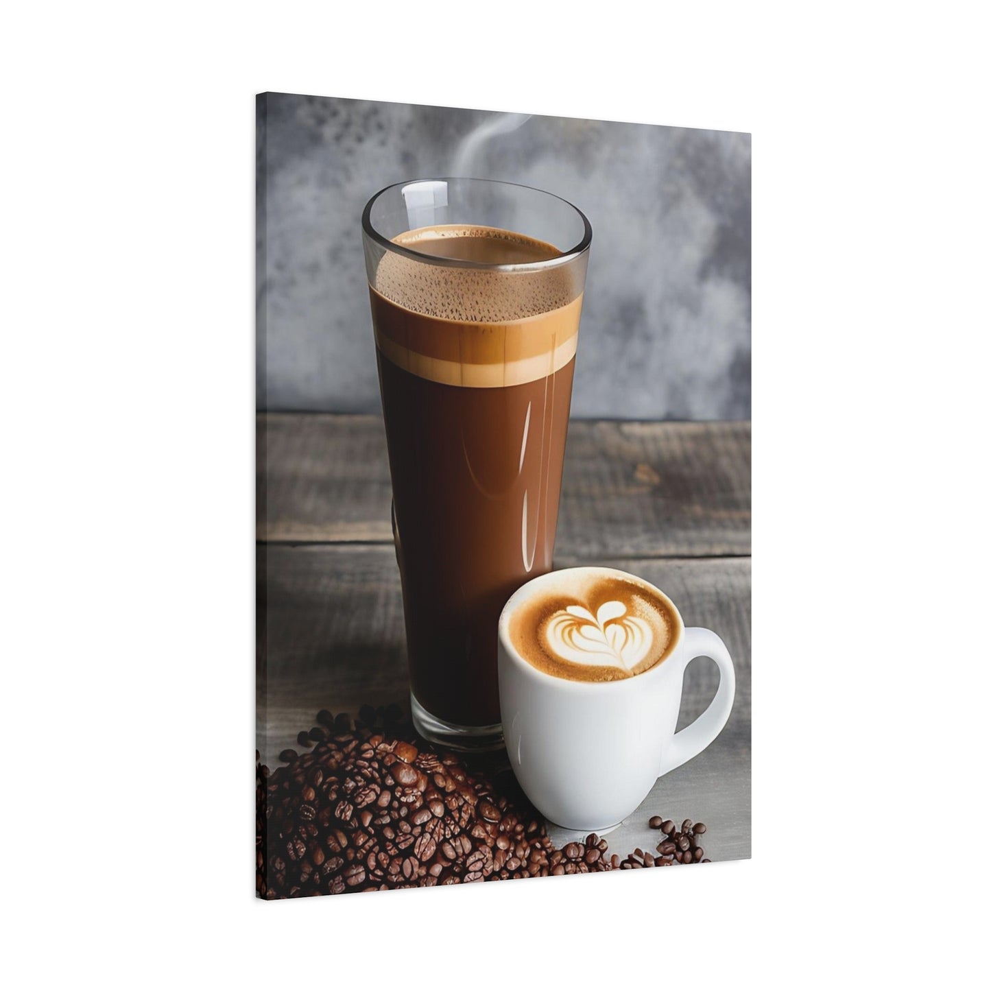 Coffee AI Gen Matte Canvas, Stretched, 1.25"