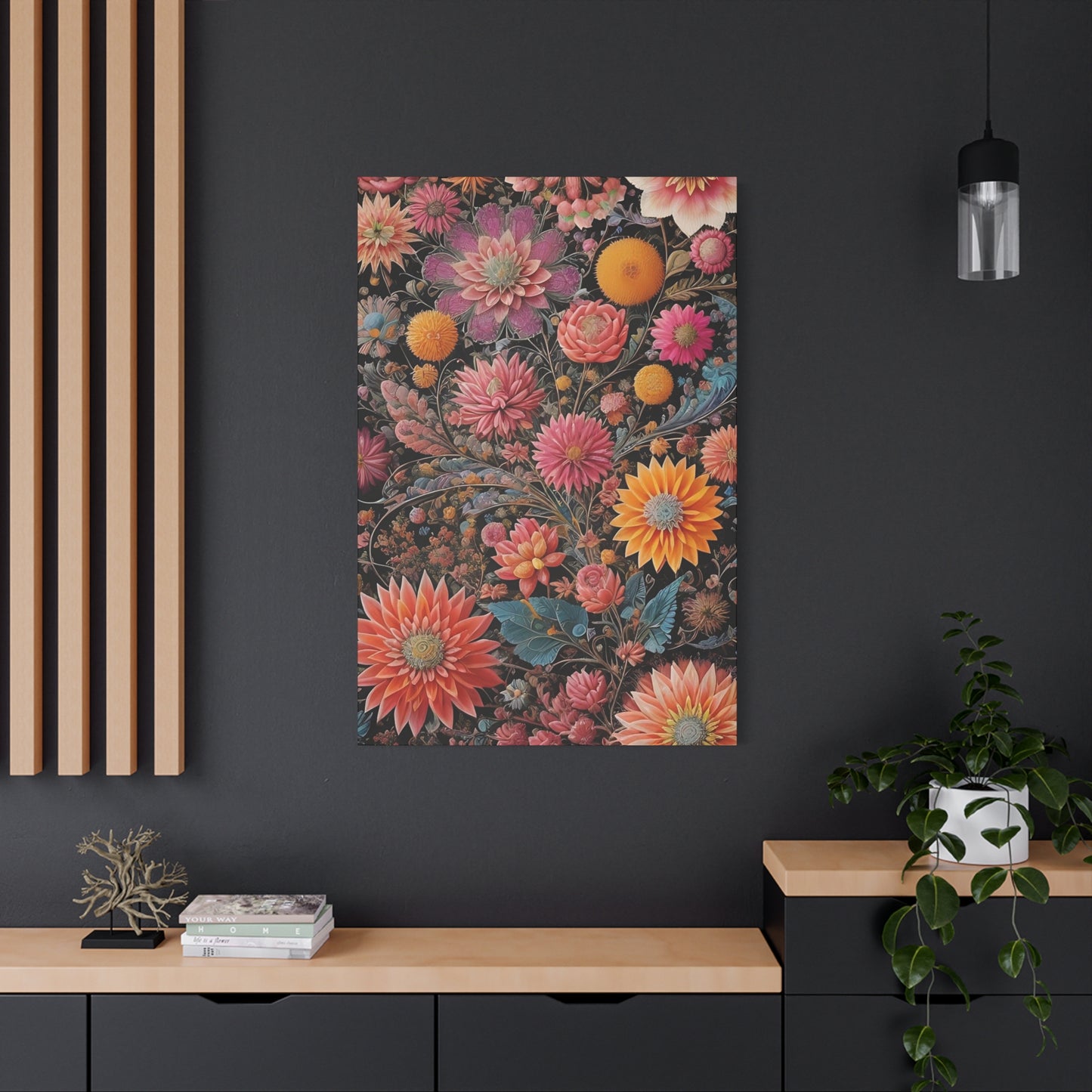 Flowers AI Gen Matte Canvas, Stretched, 1.25"
