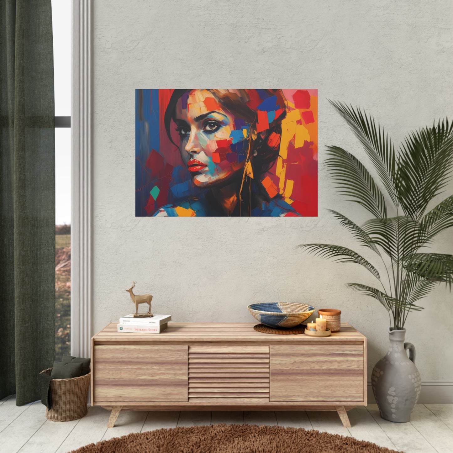 Woman AI Gen Rolled Posters