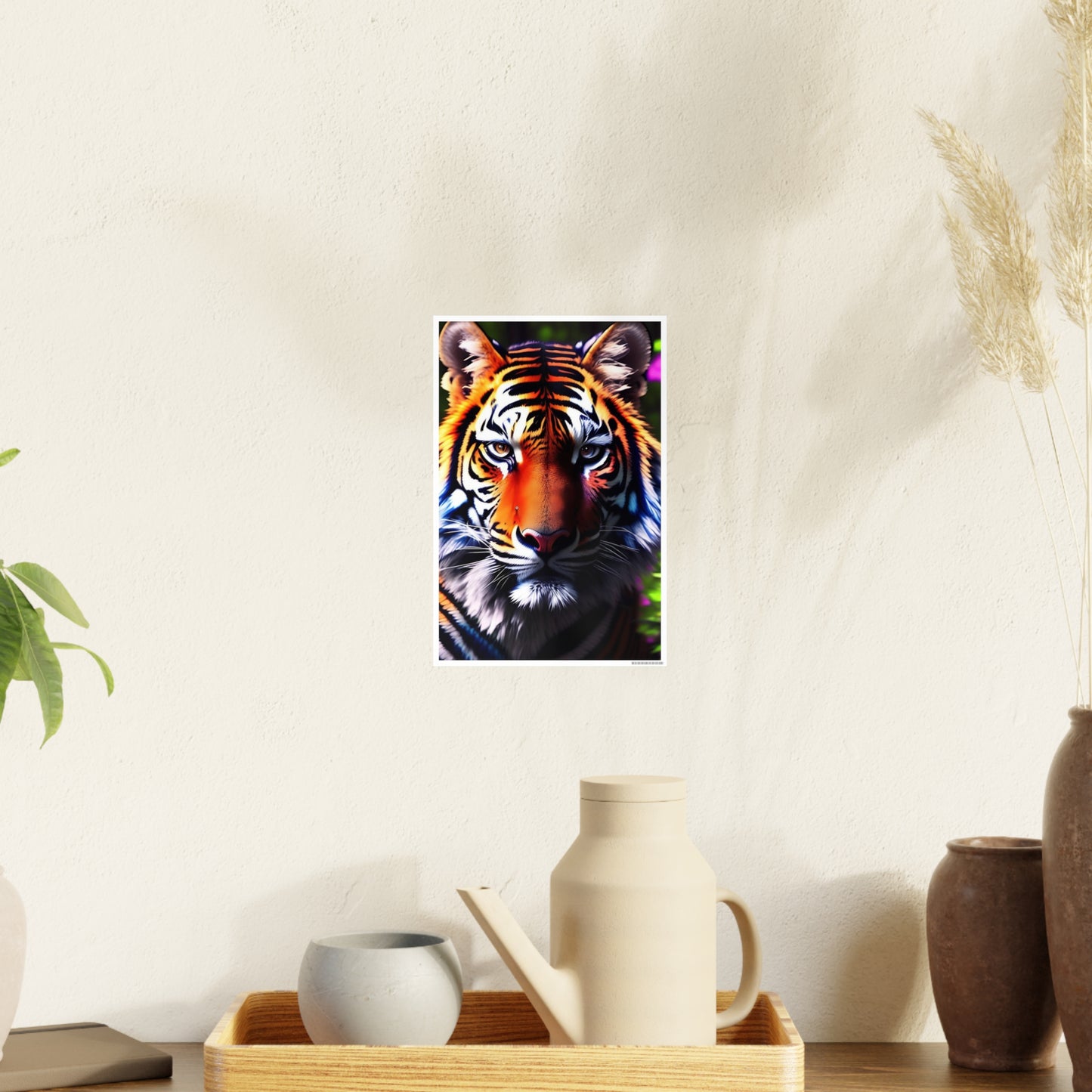 Tiger AI Gen Photo Art Paper Posters