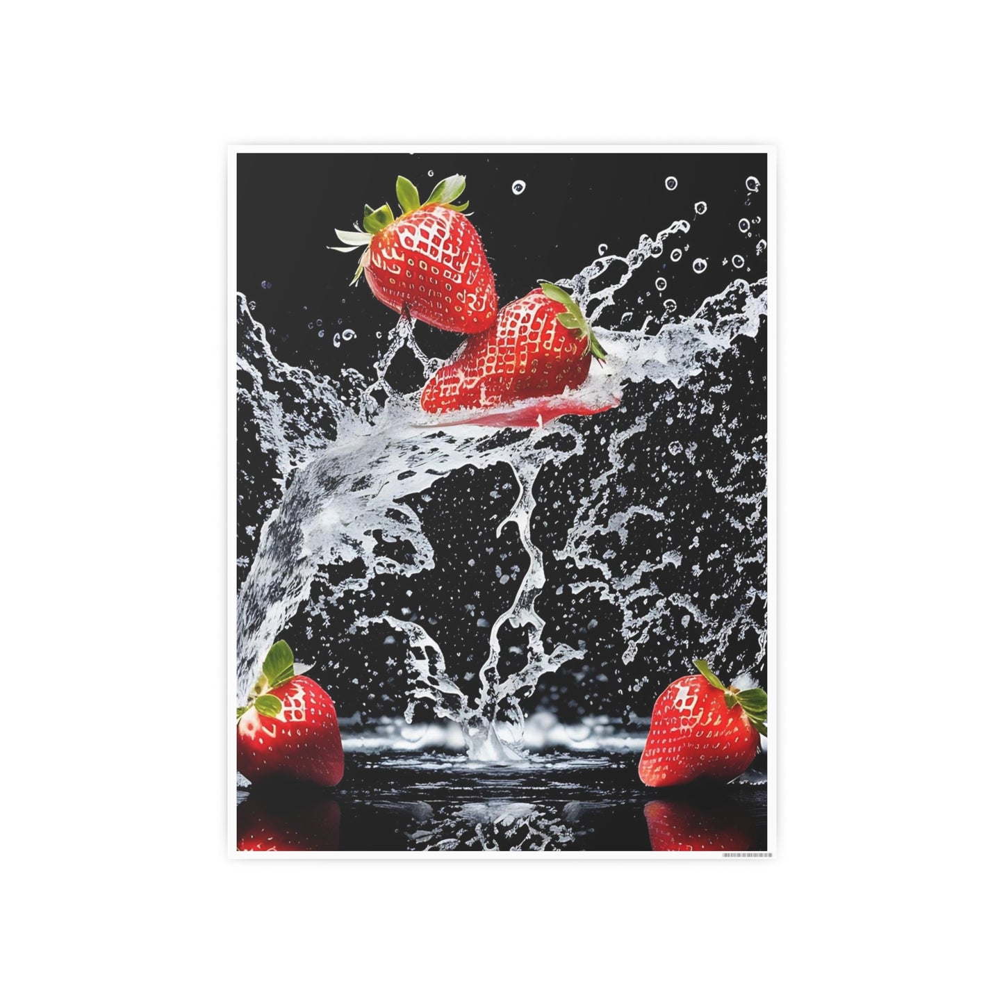 Strawberry AI Gen Photo Art Paper Posters