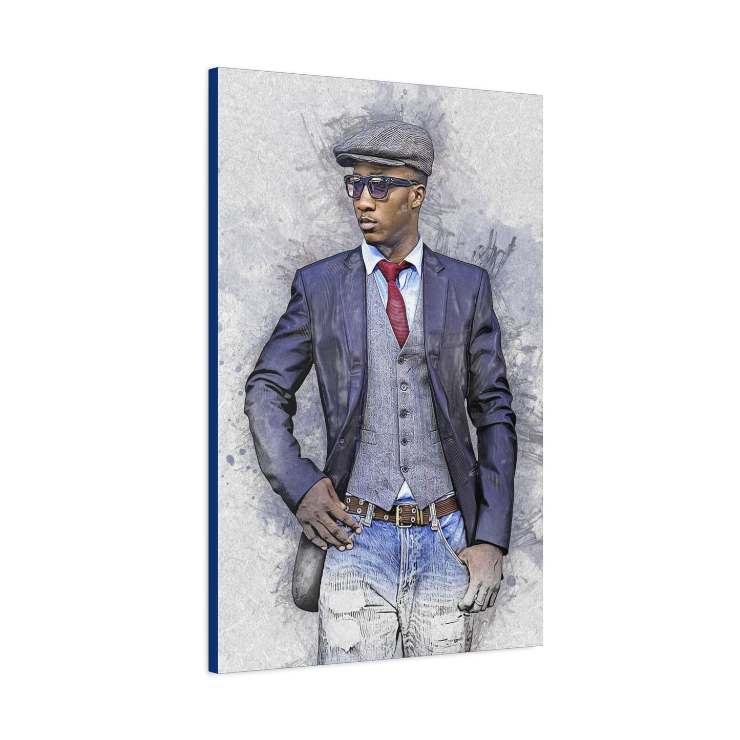 Man Model  Matte Canvas, Stretched, 1.25"