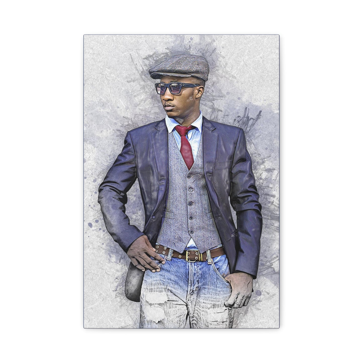 Man Model  Matte Canvas, Stretched, 1.25"