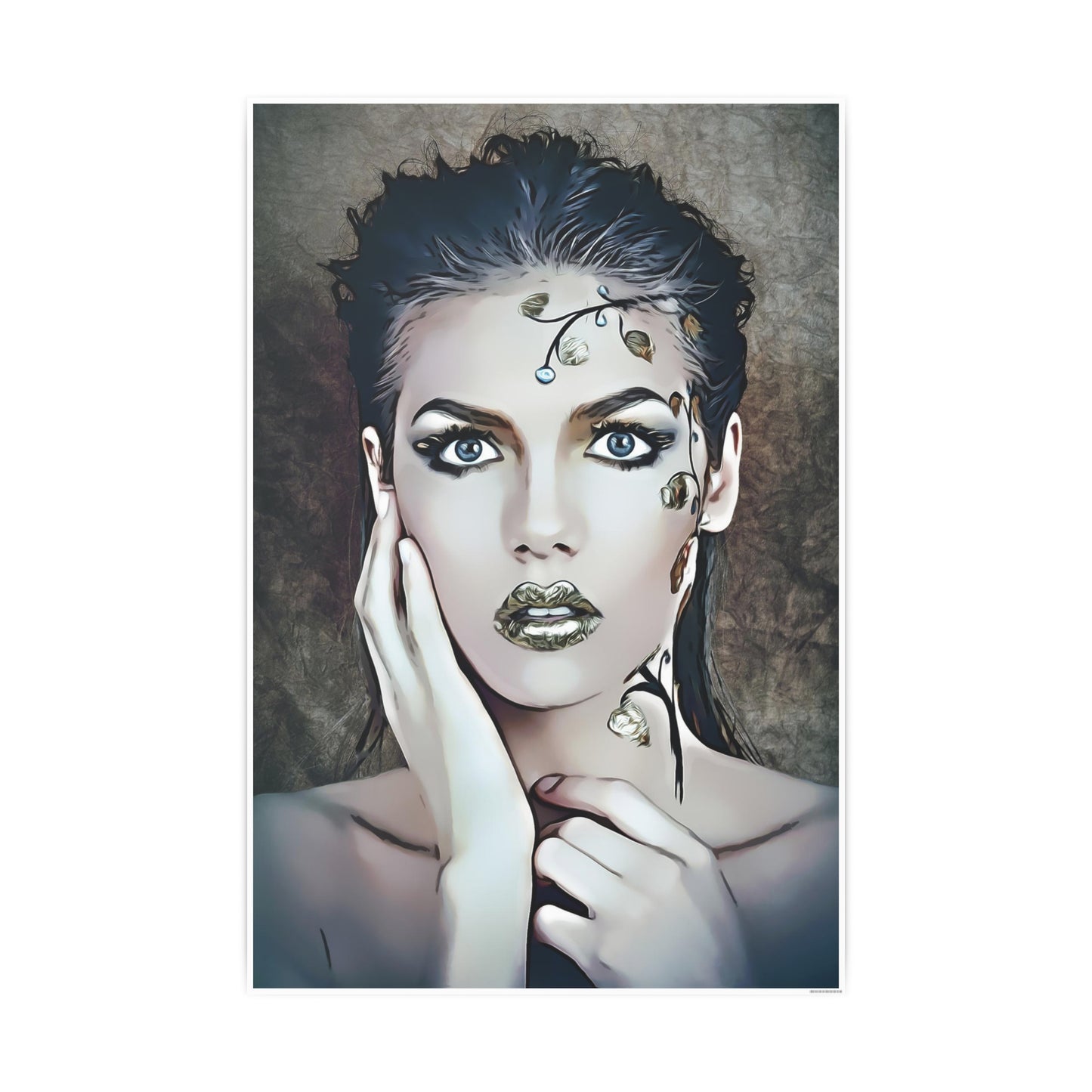 Woman Portrait Photo Art Paper Posters
