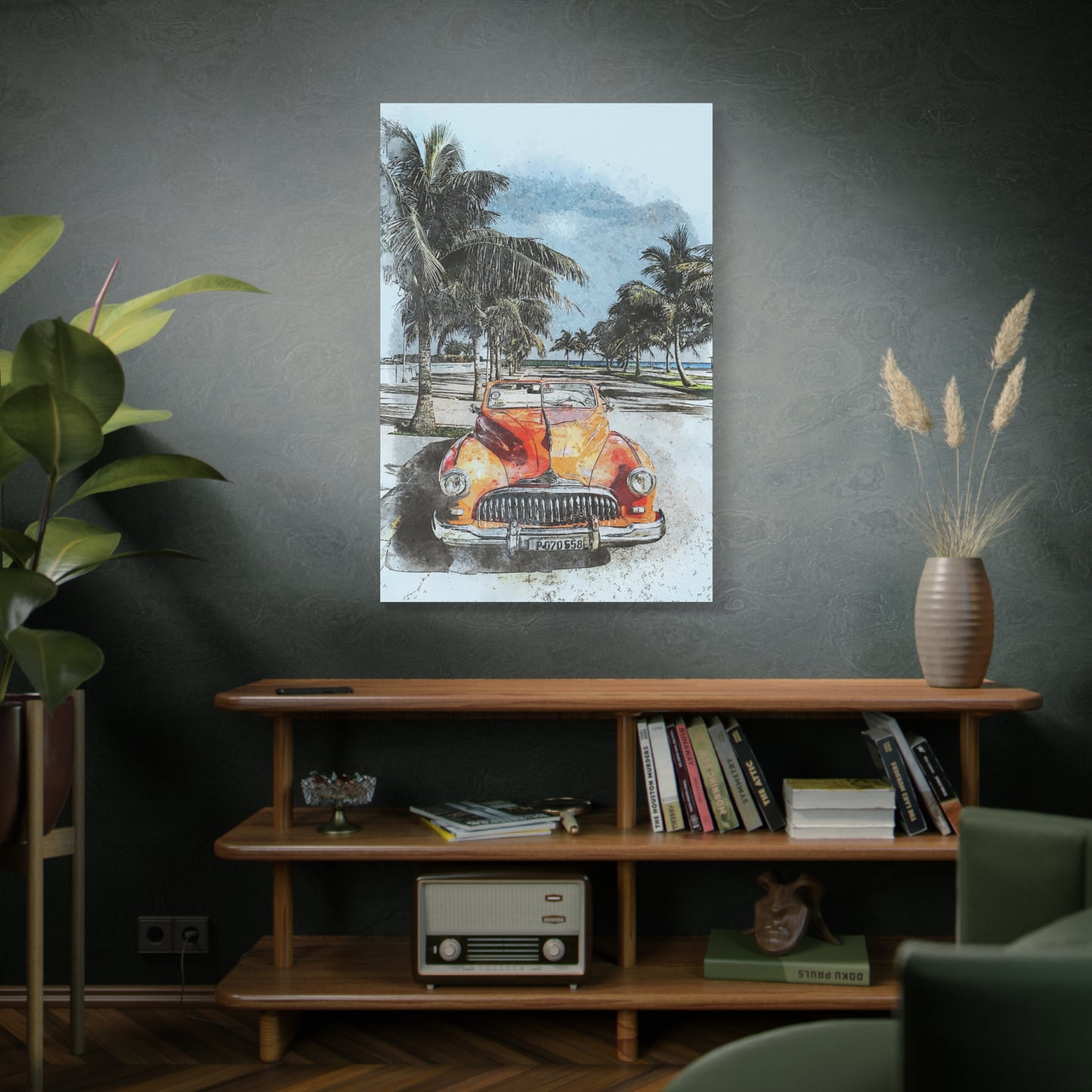 Car Matte Canvas, Stretched, 1.25"