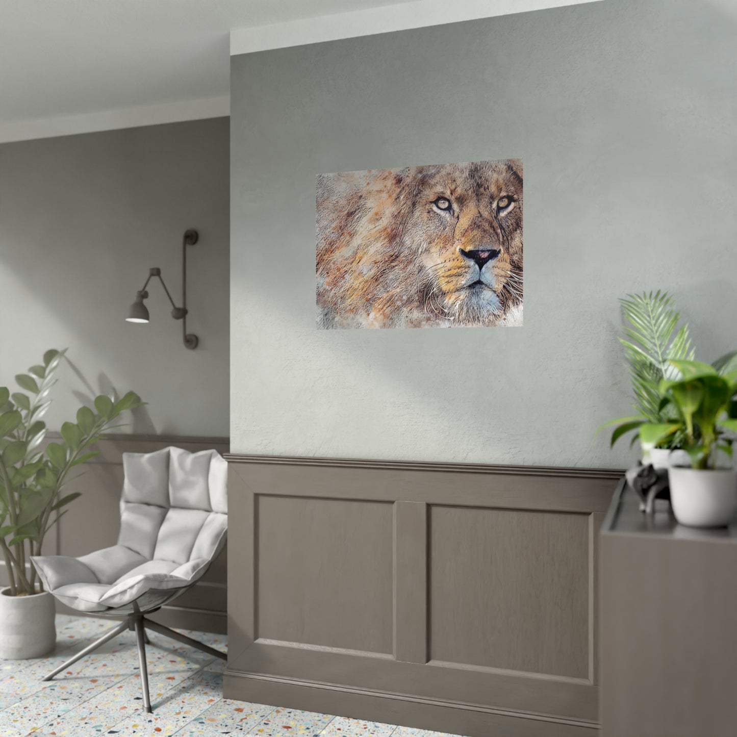 Lion Rolled Posters