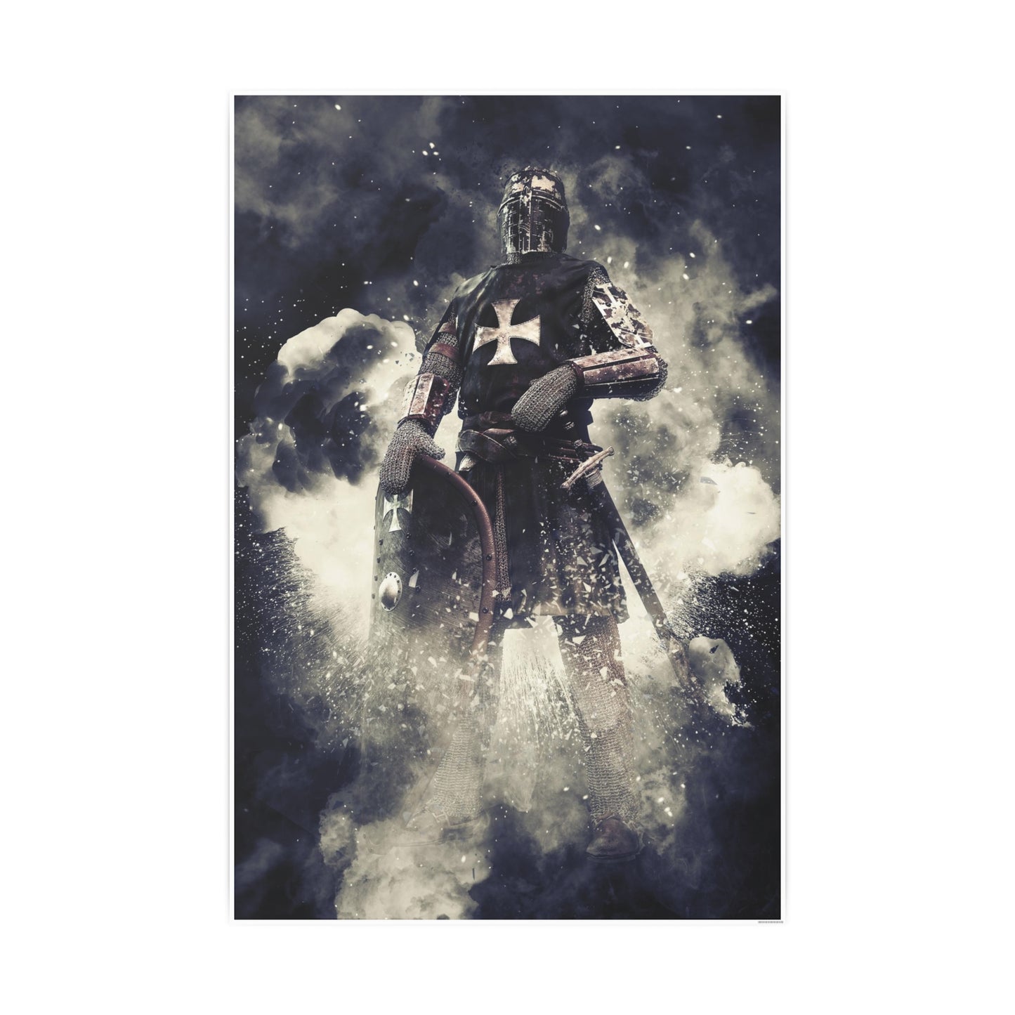 Knight Crusader Photo Art Paper Posters