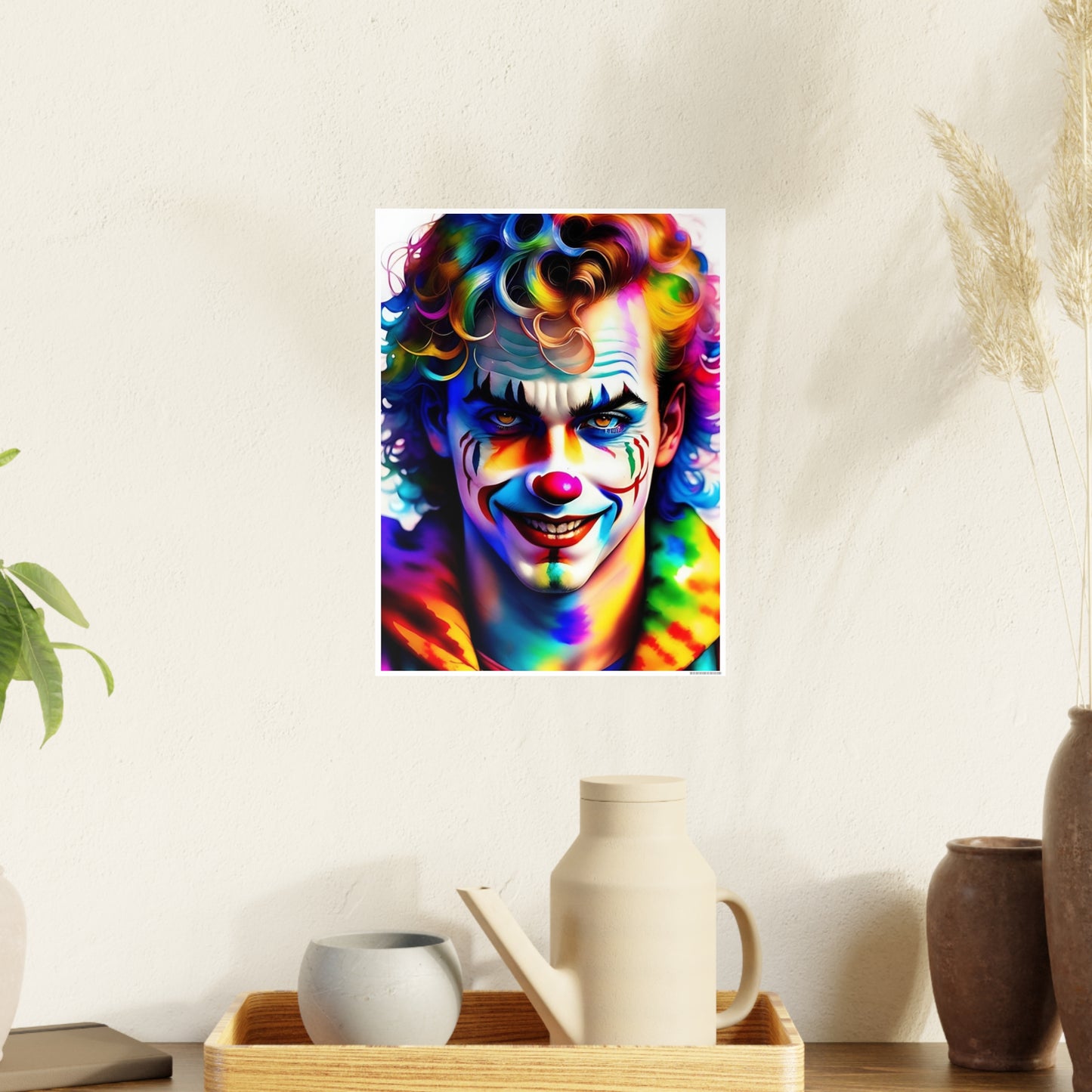Clown AI Gen Photo Art Paper Posters