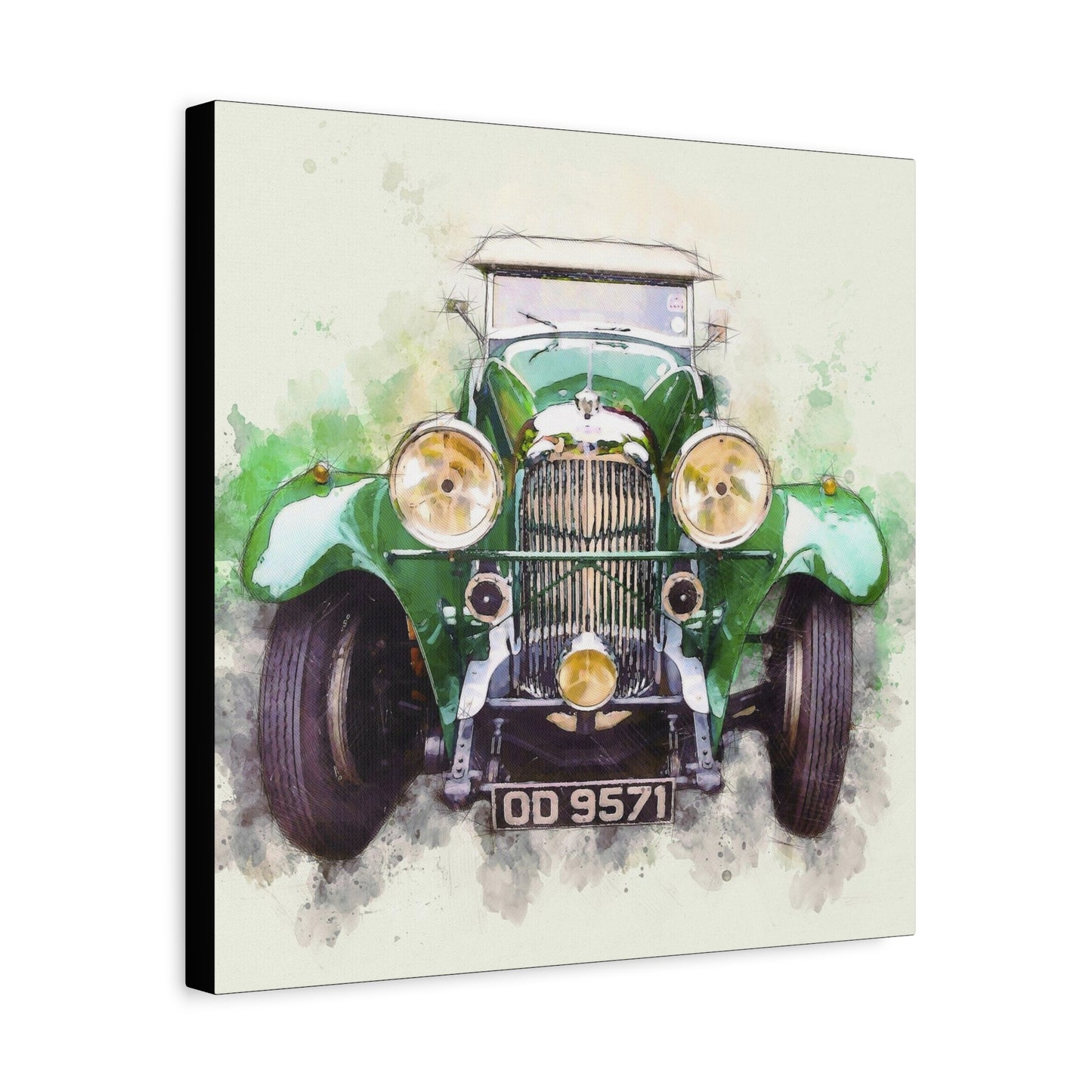 Car Matte Canvas, Stretched, 1.25"