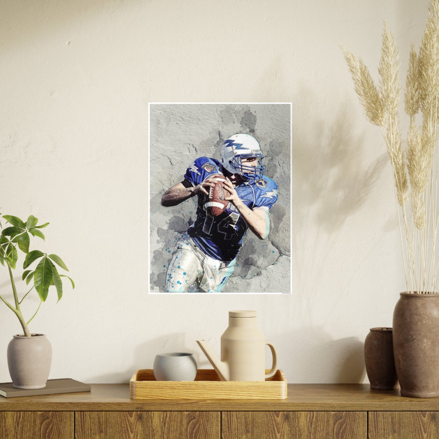 Quarterback Photo Art Paper Posters