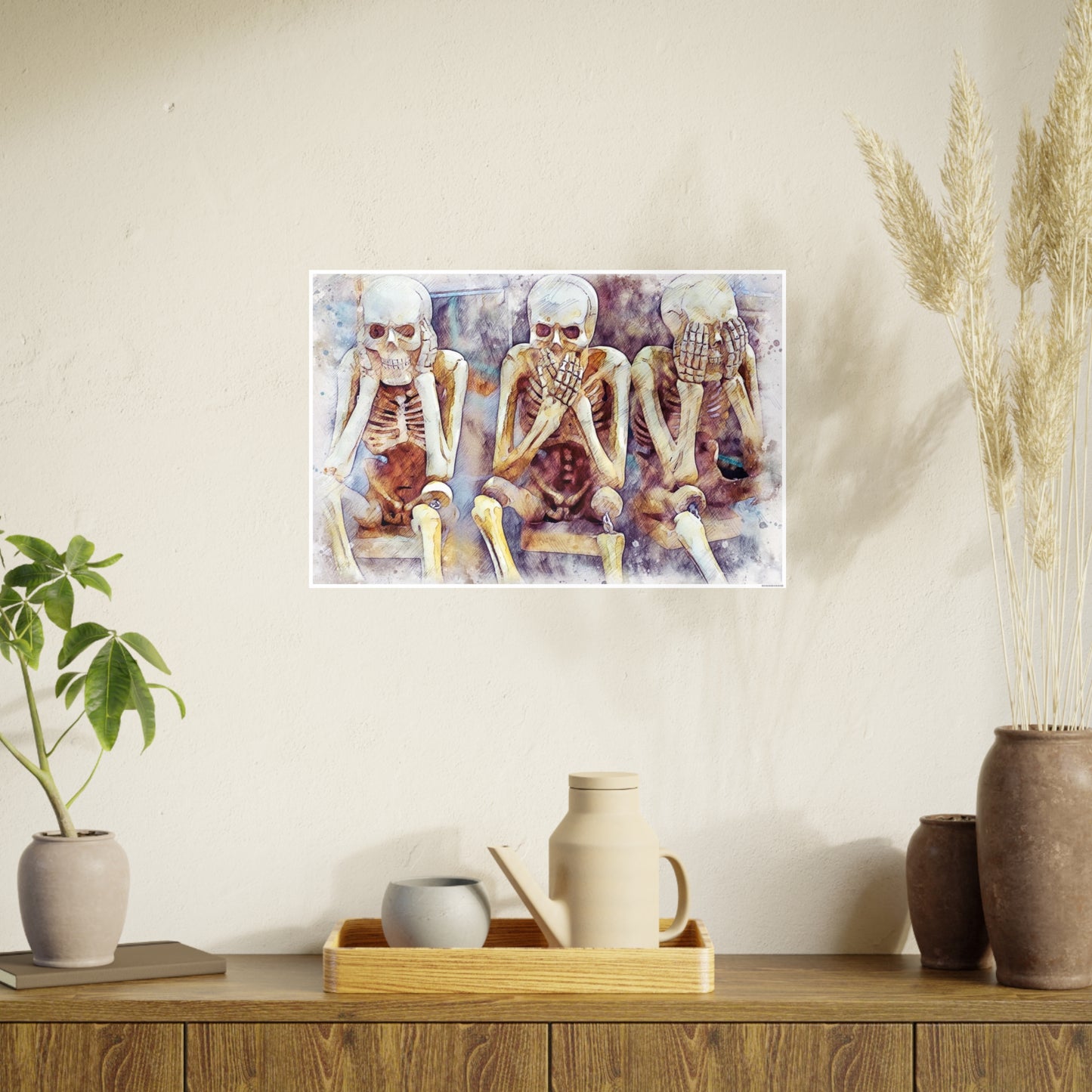 Skeletons Photo Art Paper Posters