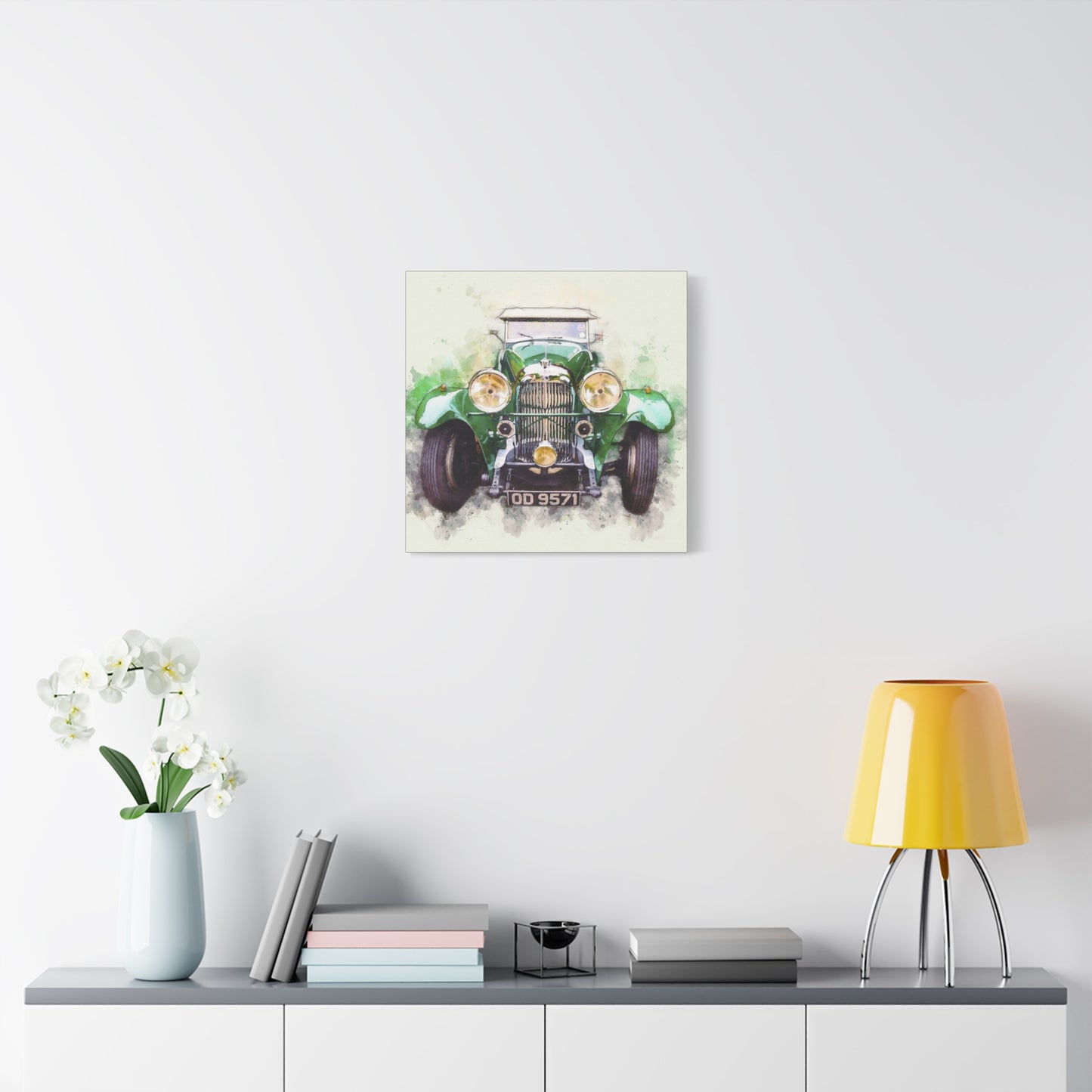 Car Matte Canvas, Stretched, 1.25"