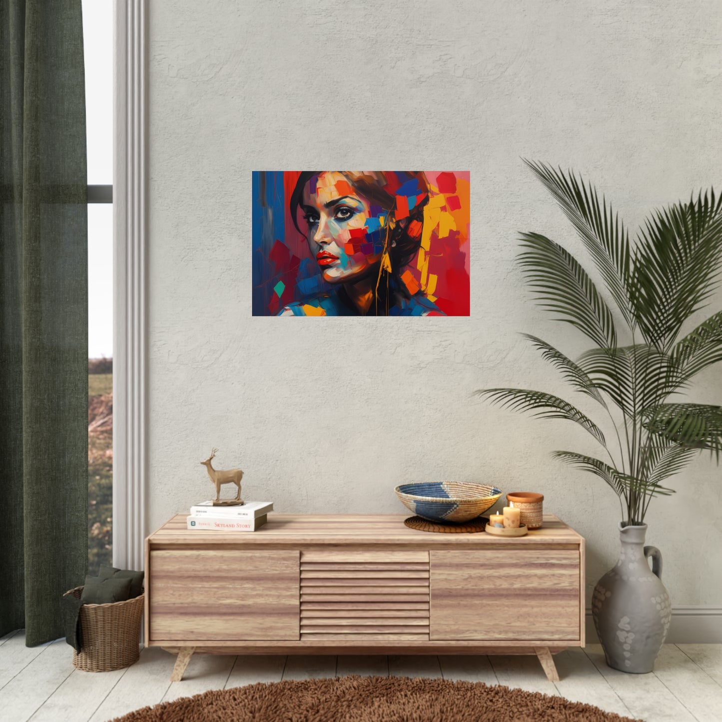 Woman AI Gen Rolled Posters