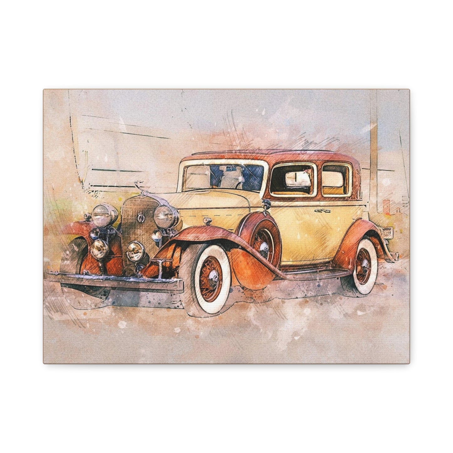 Cadillac Matte Canvas, Stretched, 1.25"