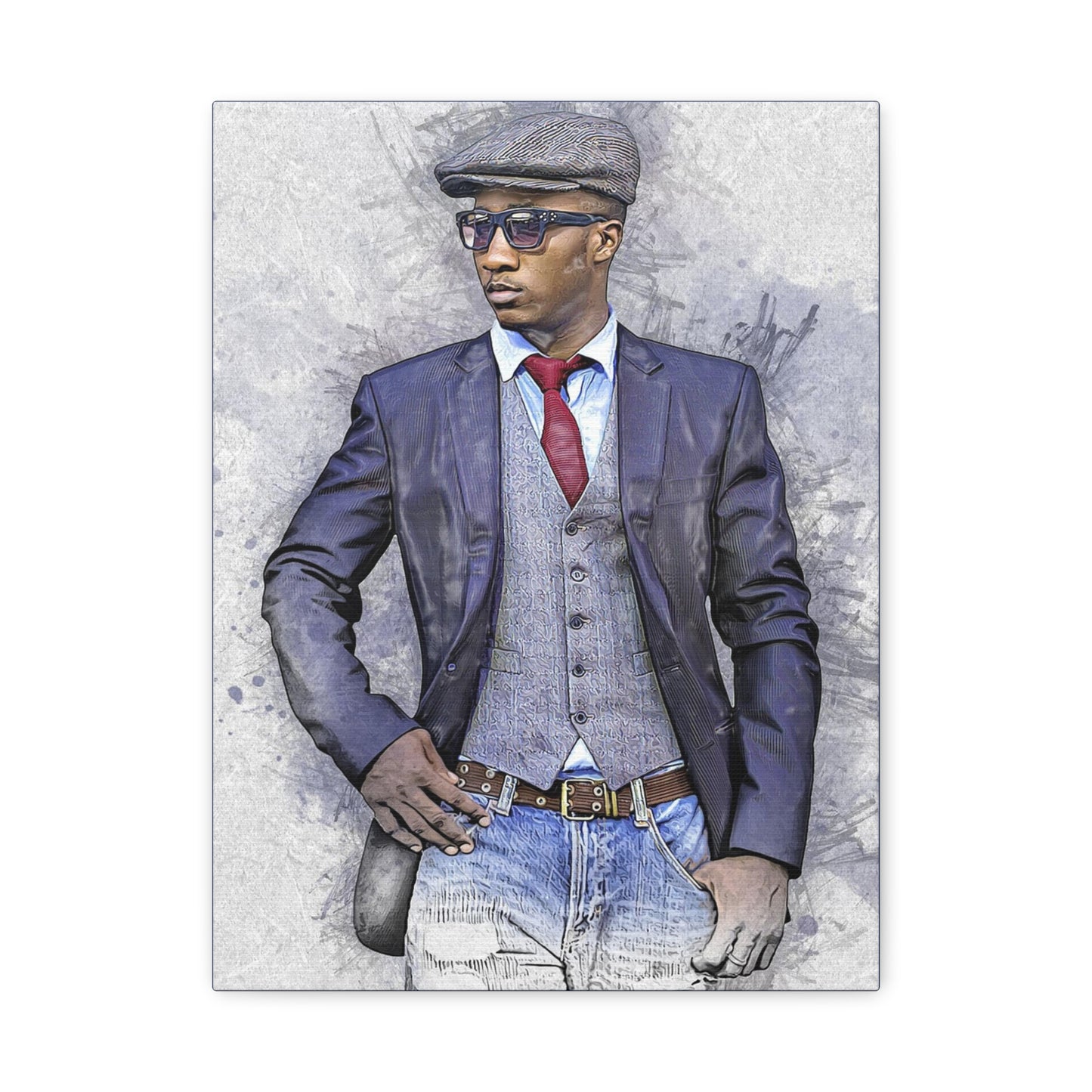 Man Model  Matte Canvas, Stretched, 1.25"