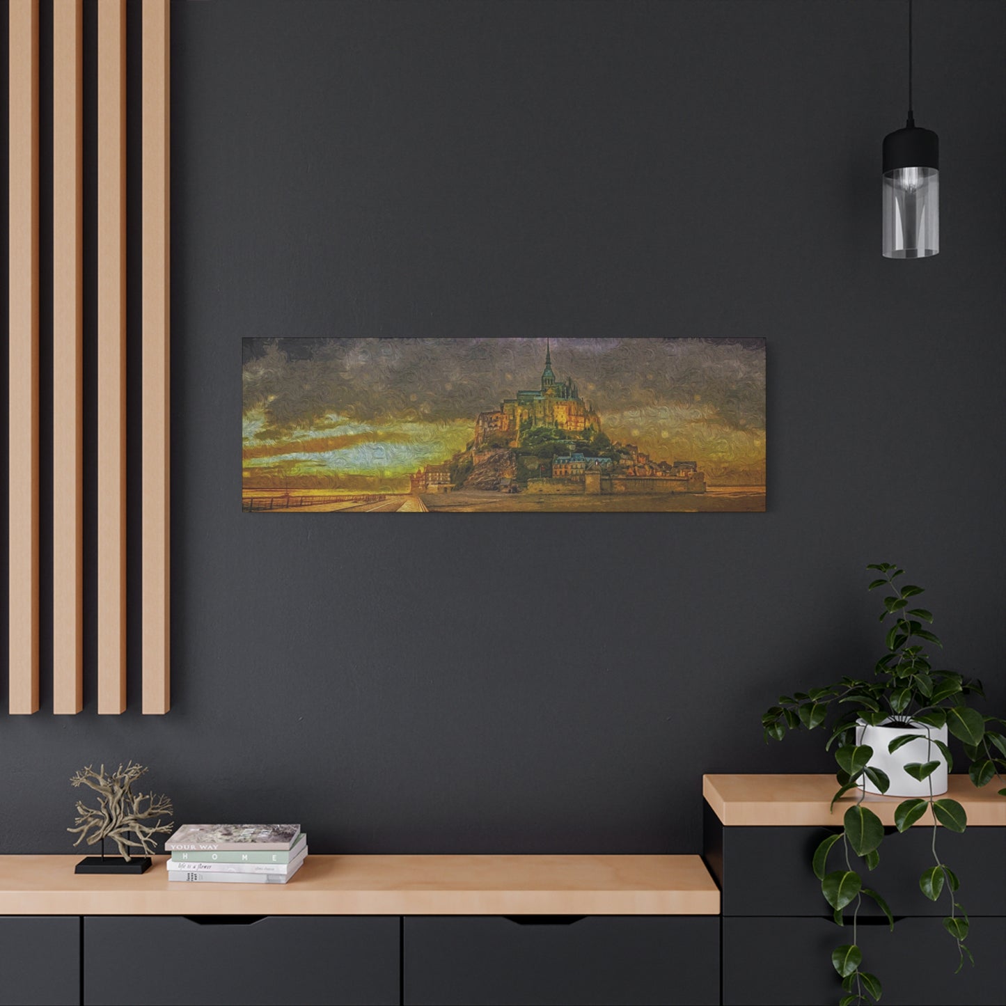 Mt St Michel Matte Canvas, Stretched, 1.25"