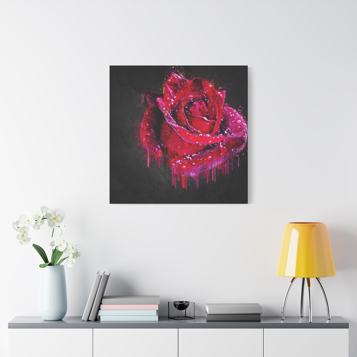 Rose Matte Canvas, Stretched, 1.25"