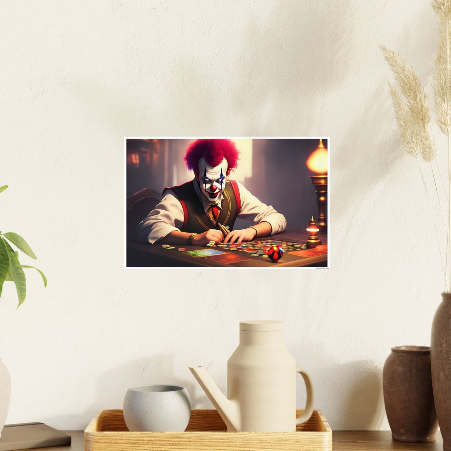 Clown AI Gen Photo Art Paper Posters