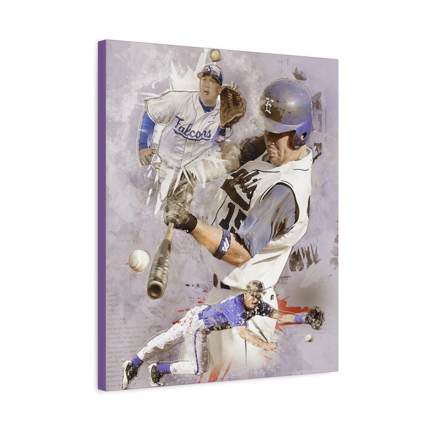 Baseball Matte Canvas, Stretched, 1.25"