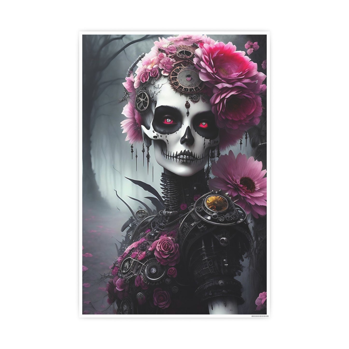 Skull AI Gen Photo Art Paper Posters