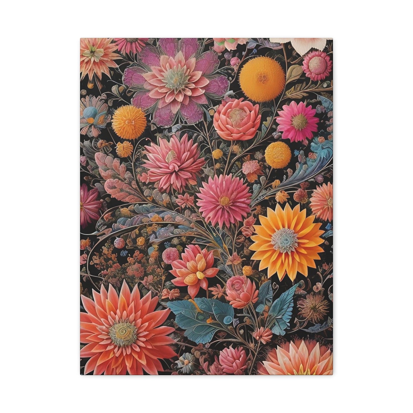 Flowers AI Gen Matte Canvas, Stretched, 1.25"